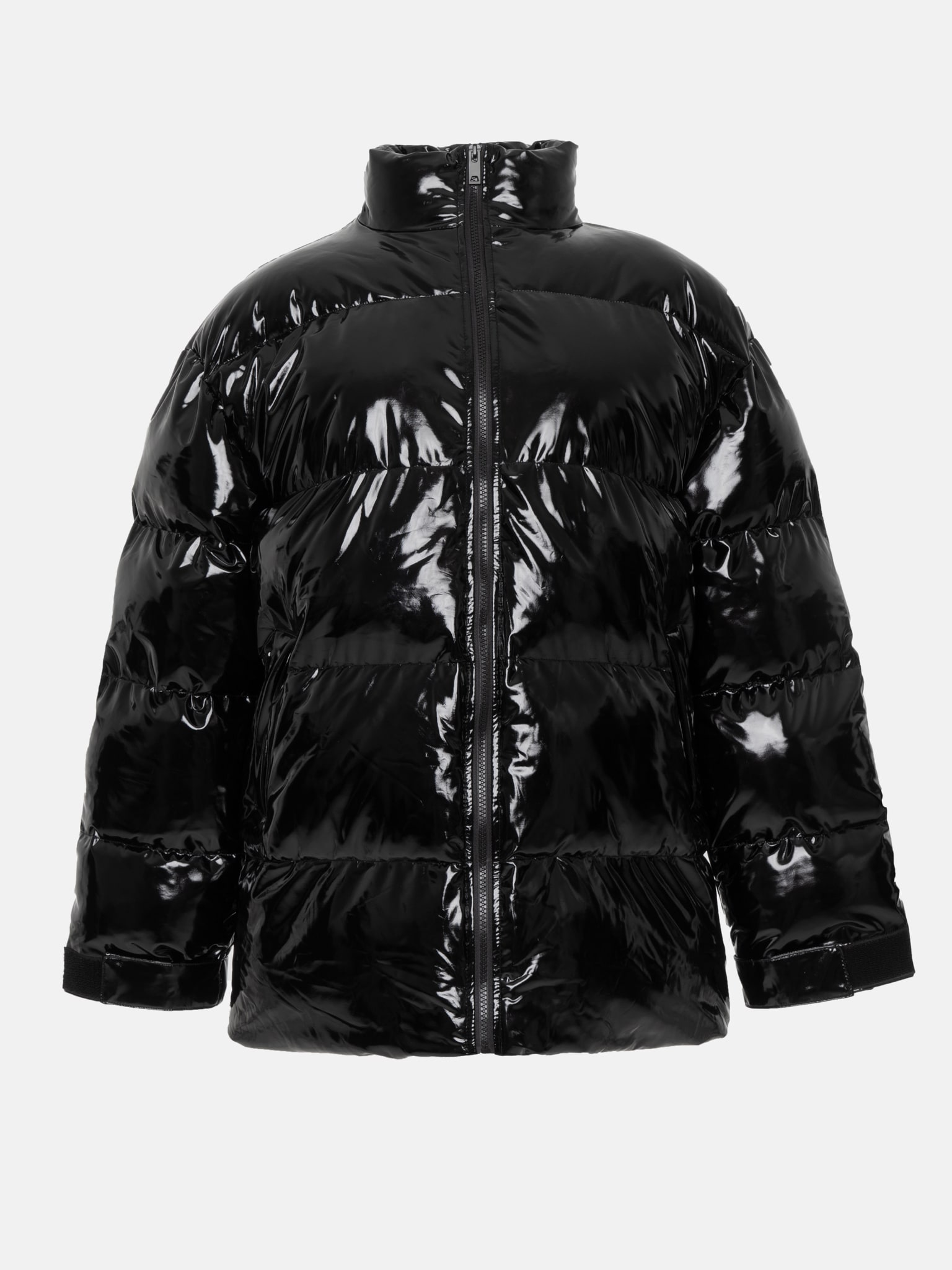 Patent leather 2025 puffer coat