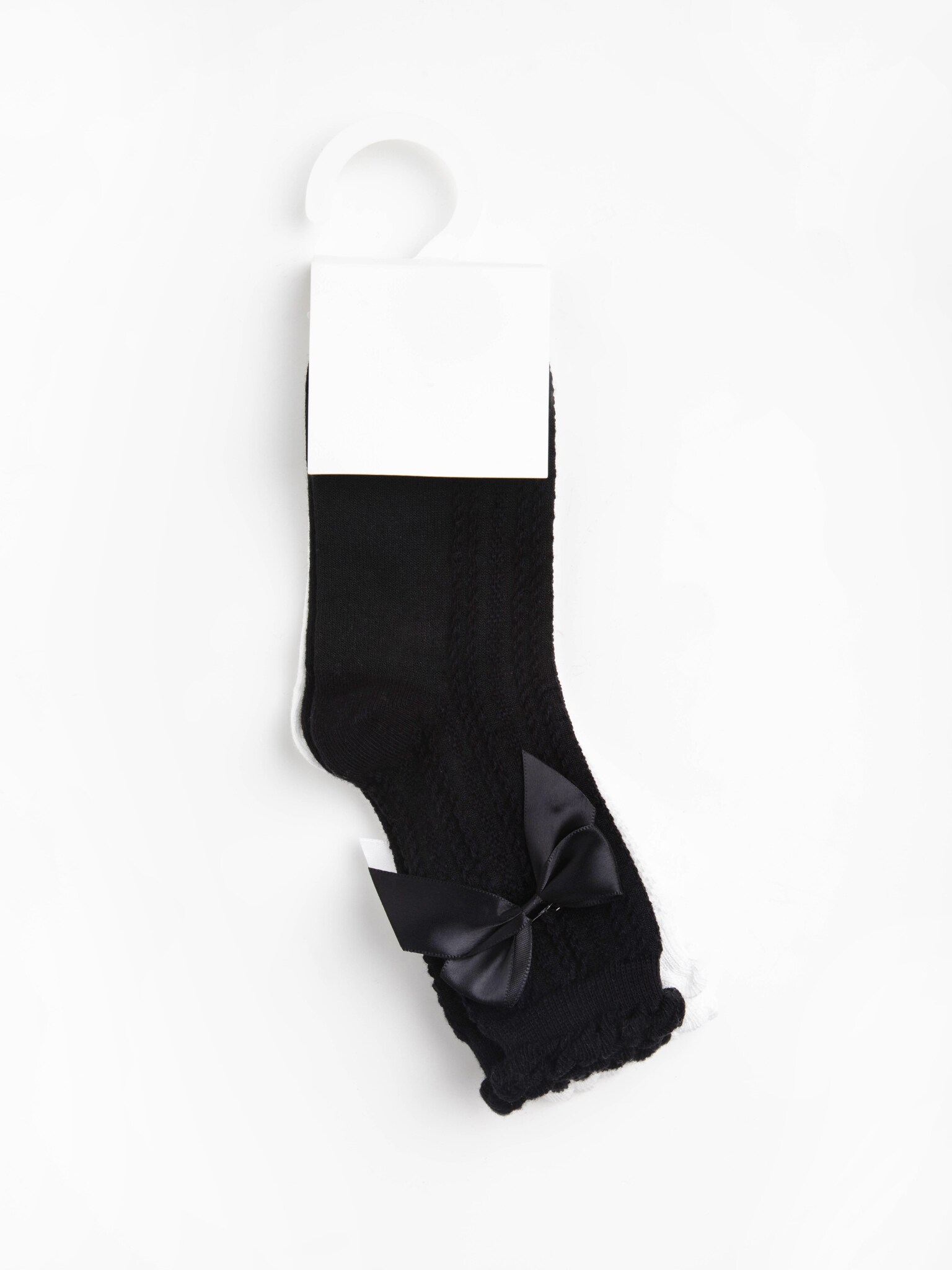 Bow-detailed two-pair set of socks :: LICHI - Online fashion store