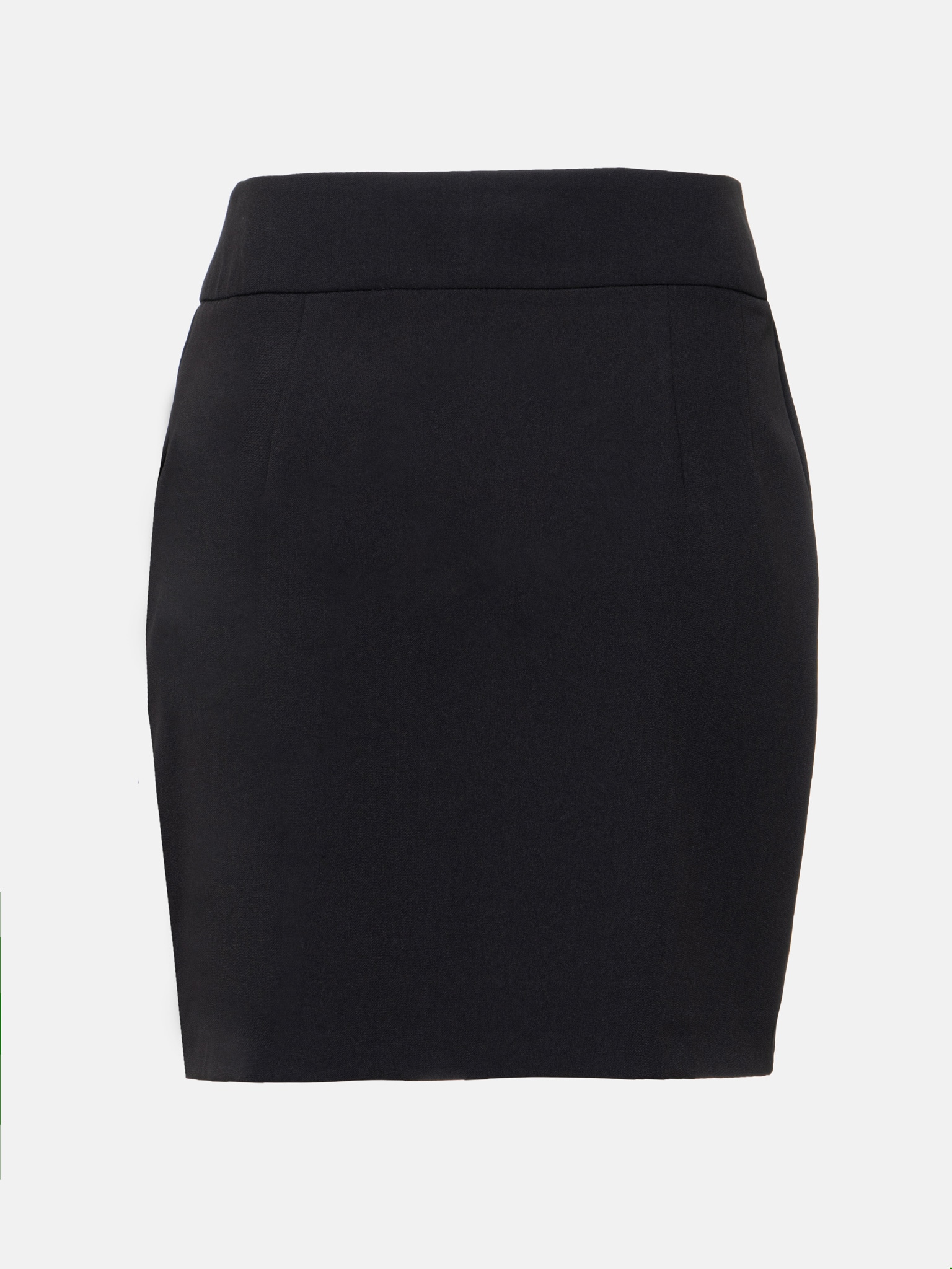 Straight mini skirt