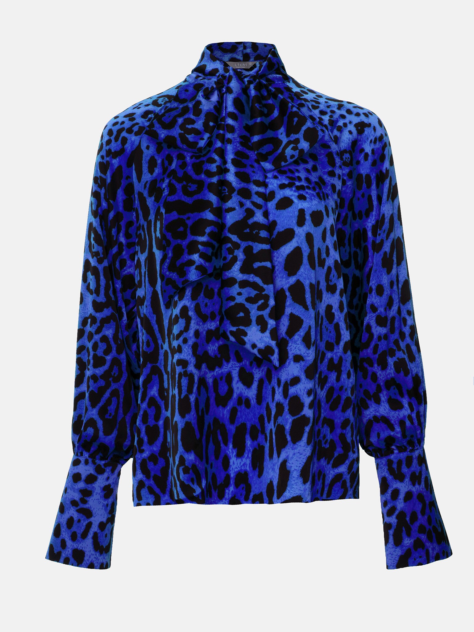 Straight leopard-print blouse