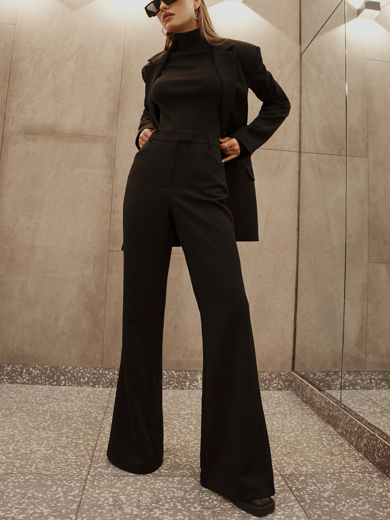 Flared suit pants :: LICHI - Online fashion store