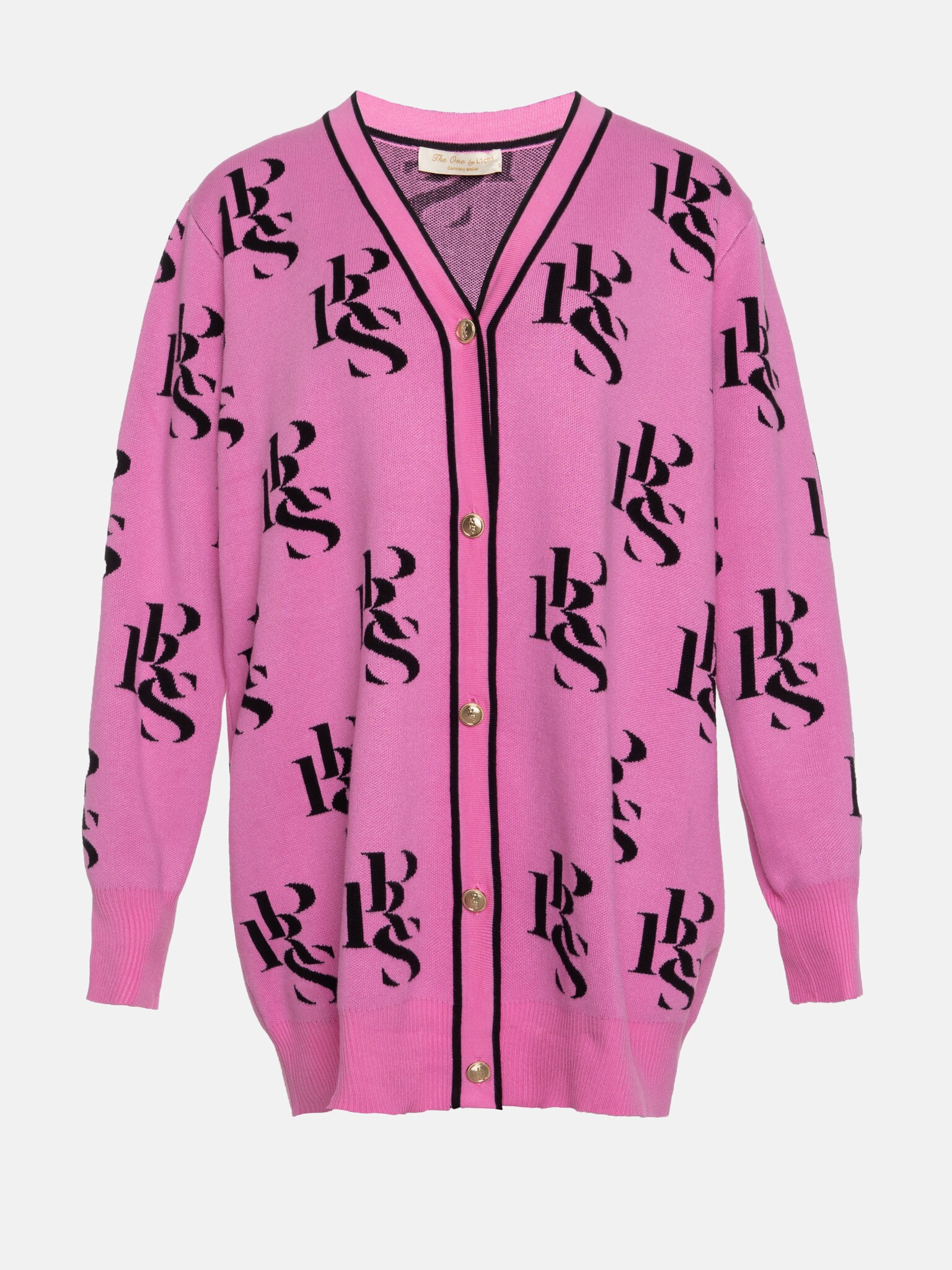 Long cardigan with contrast print LICHI Online fashion store