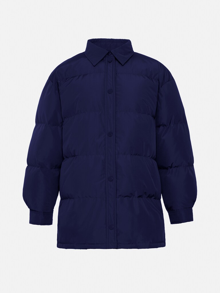 Quilted collared down jacket LICHI Online fashion store