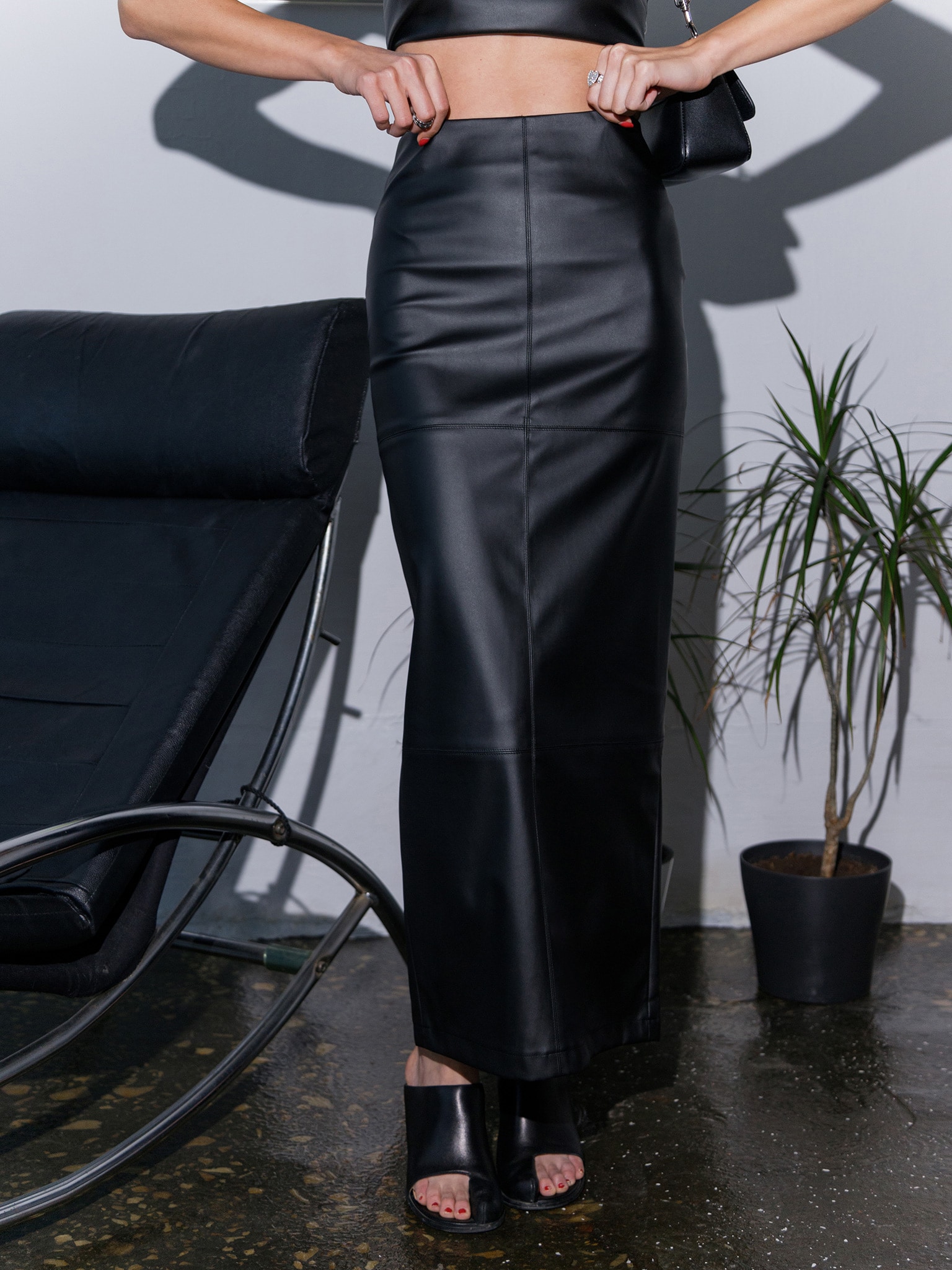 Leather Maxi Skirt Styling