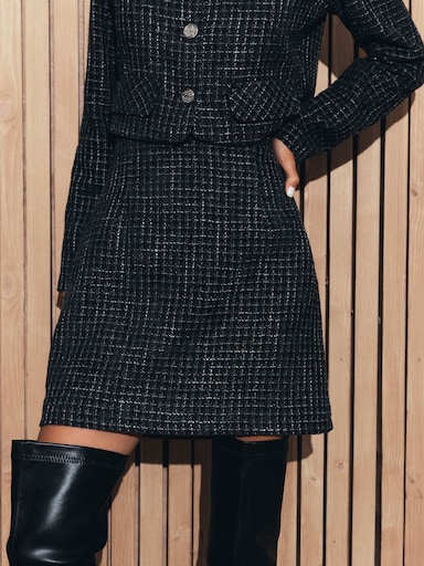 Oversized tweed shirt :: LICHI - Online fashion store