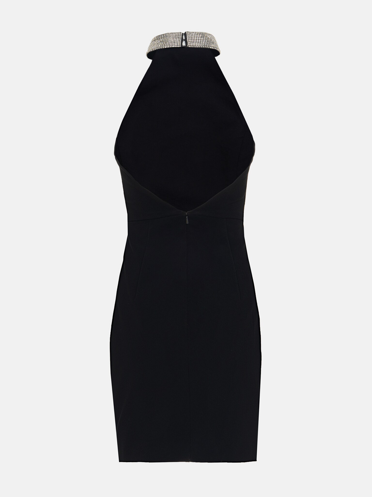 Rhinestone-halterneck slim mini dress :: LICHI - Online fashion store
