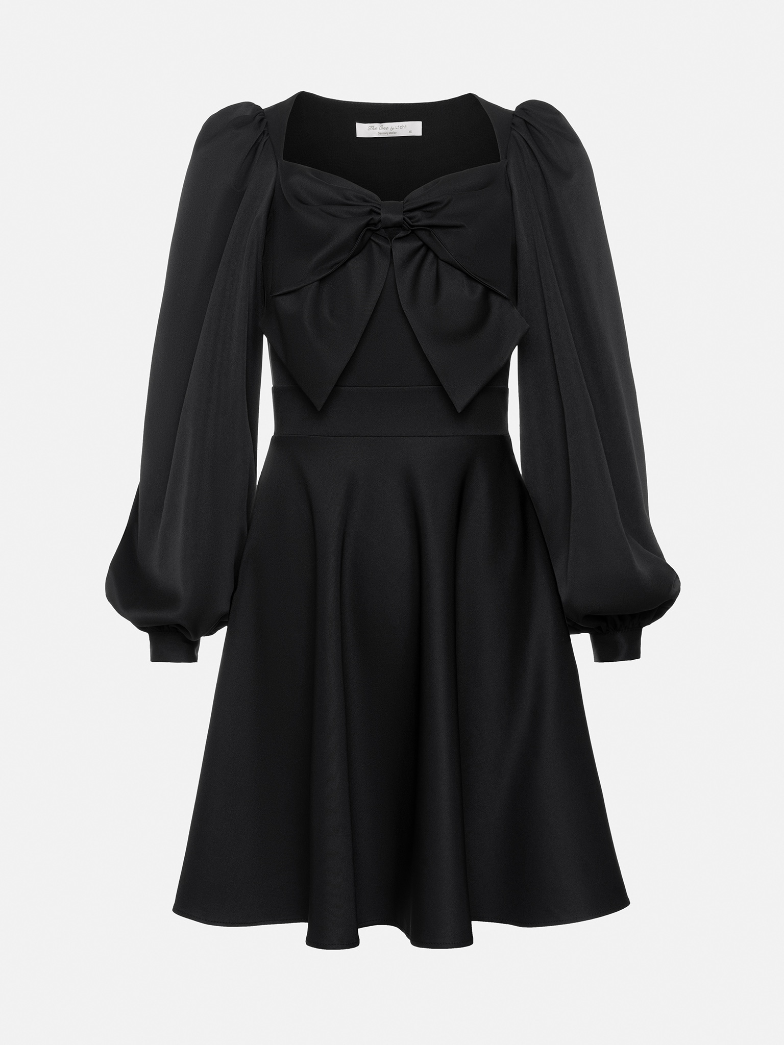 Bow-embellished mini dress :: LICHI - Online fashion store