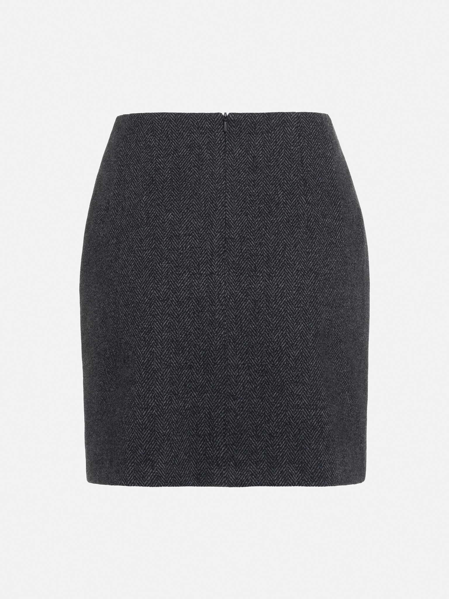 Straight wool-blend mini skirt :: LICHI - Online fashion store