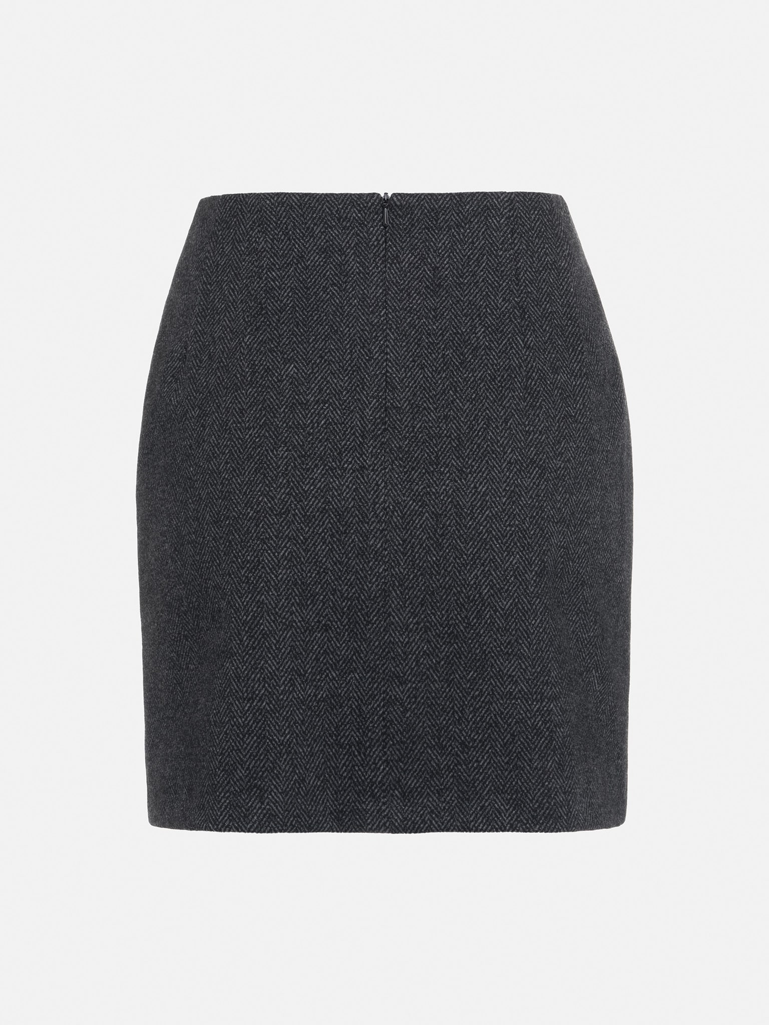 Straight wool-blend mini skirt :: LICHI - Online fashion store