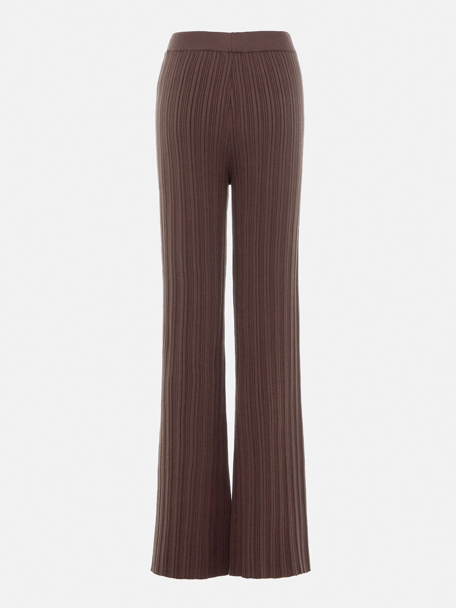 Flared ribbed-knit pants :: LICHI - Online fashion store