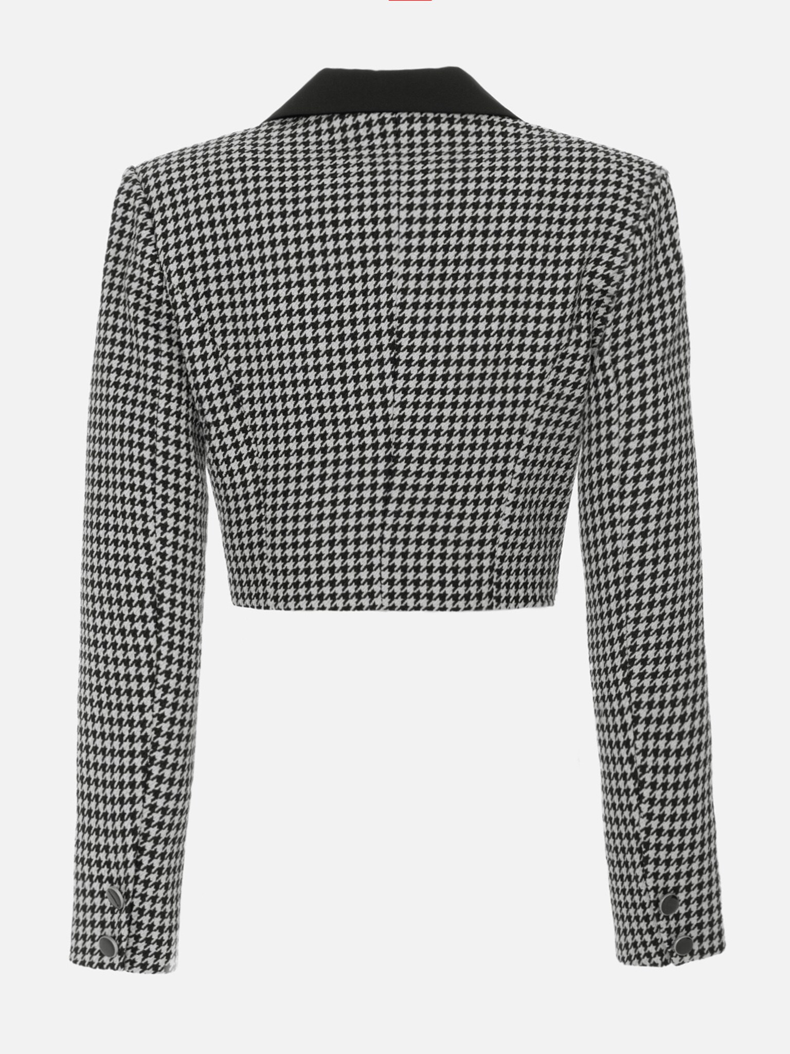 Cropped houndstooth jacket