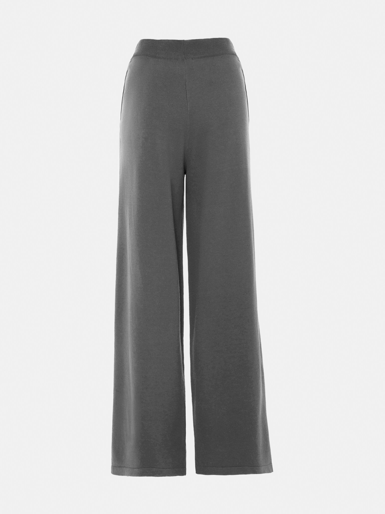 Wide-leg knitted pants