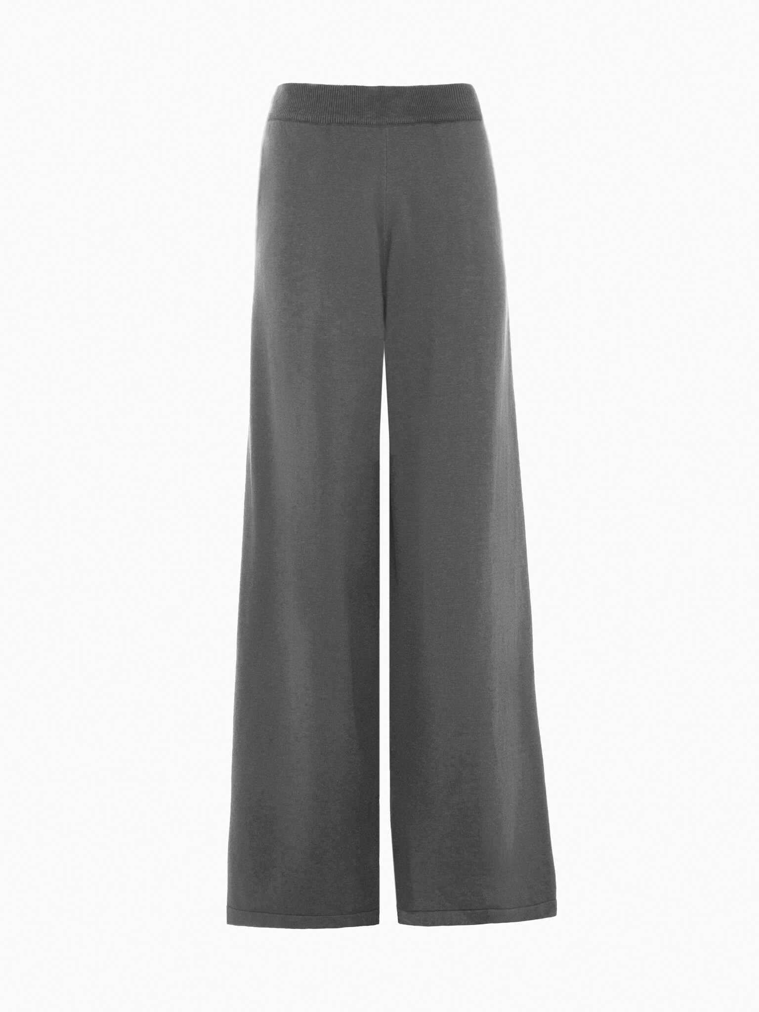 Wide-leg knitted pants