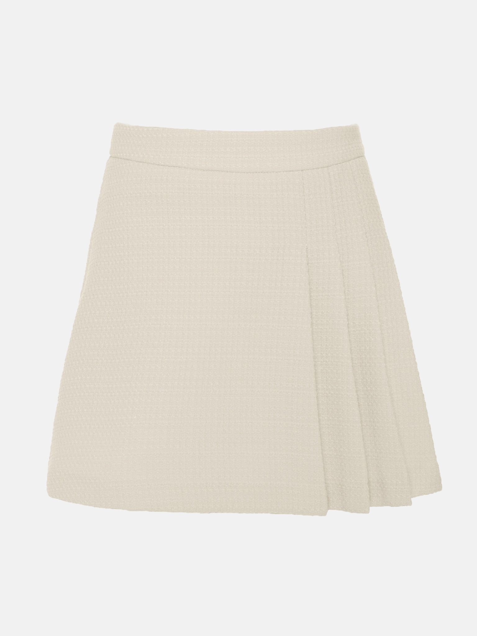 Tweed mini skirt with asymmetrical cut :: LICHI - Online fashion store