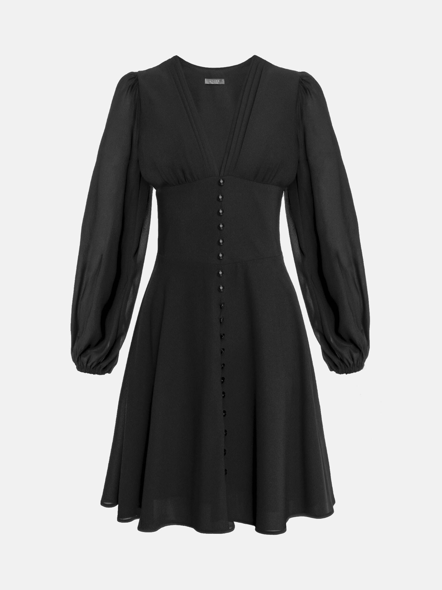 Button embellished Light Mini Dress LICHI Online Fashion Store button-embellished-light-mini-dress-lichi-online-fashion-store