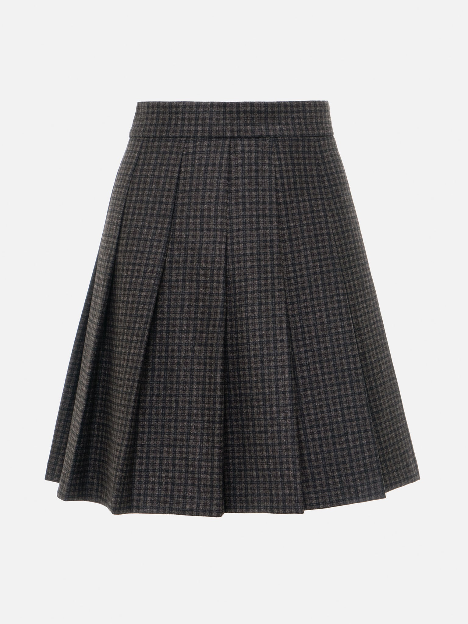Checked wool mini skirt :: LICHI - Online fashion store