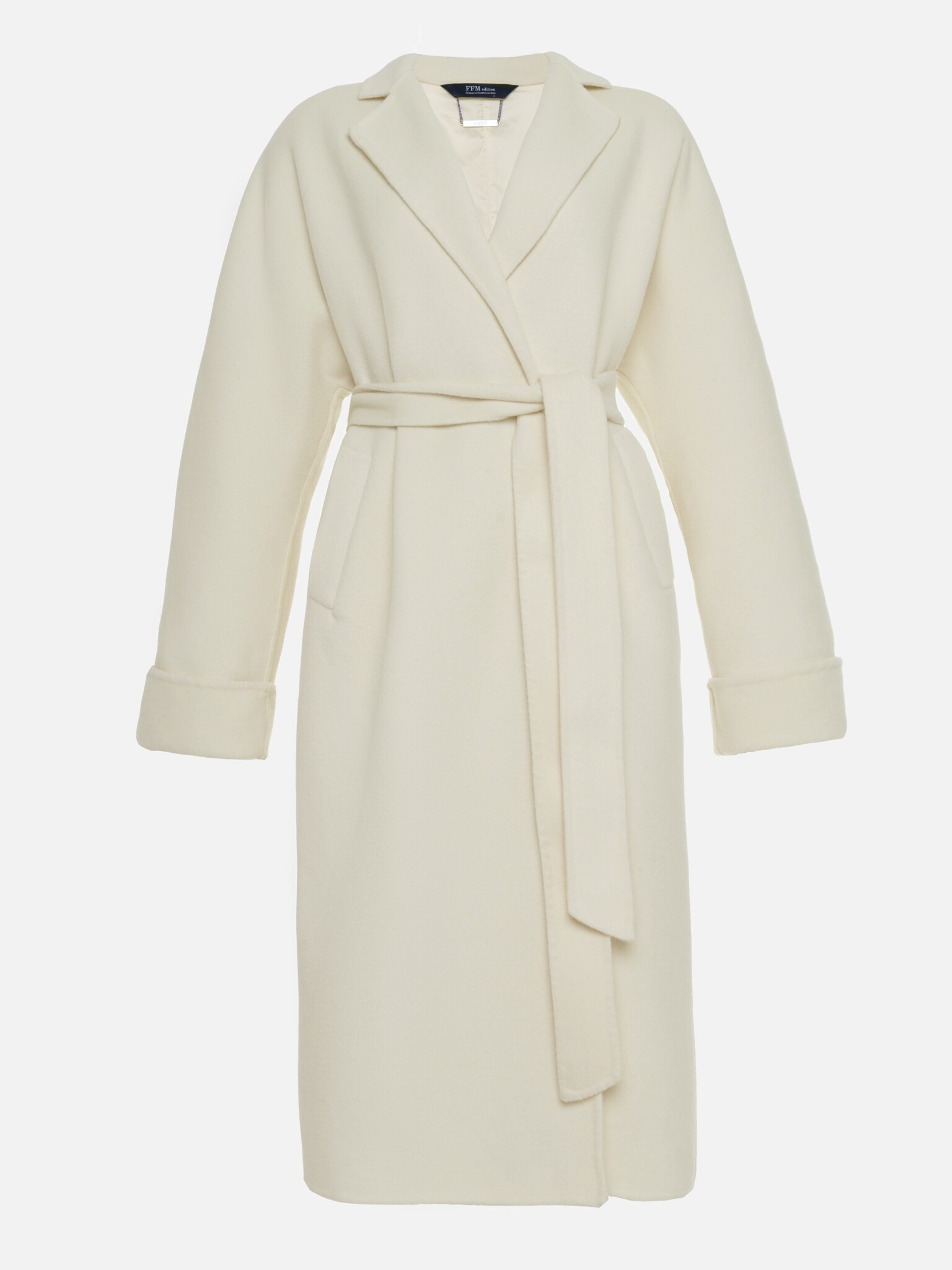 Wool midi coat with matching belt :: LICHI - Online fashion store