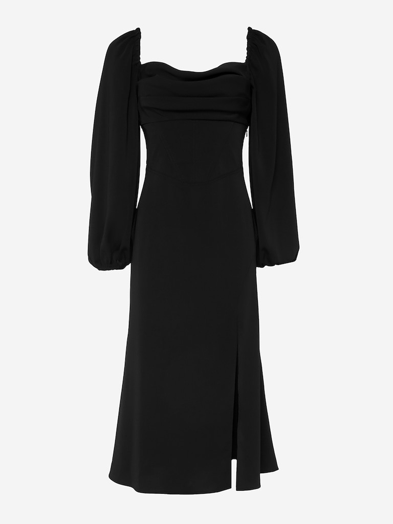 Corset-waist midi dress :: LICHI - Online fashion store