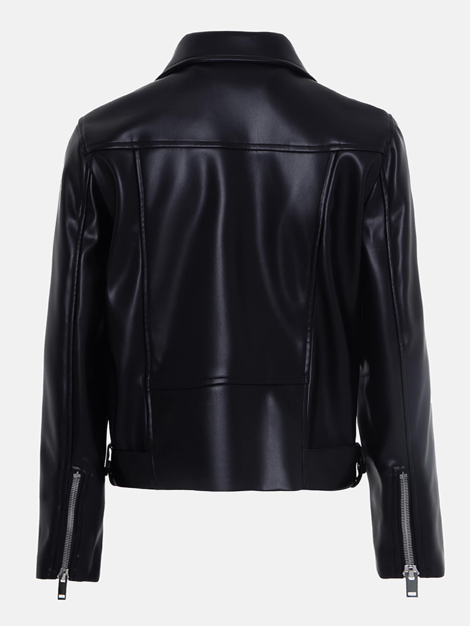 Oversized eco-leather jacket with a wide belt :: LICHI - Online fashion ...