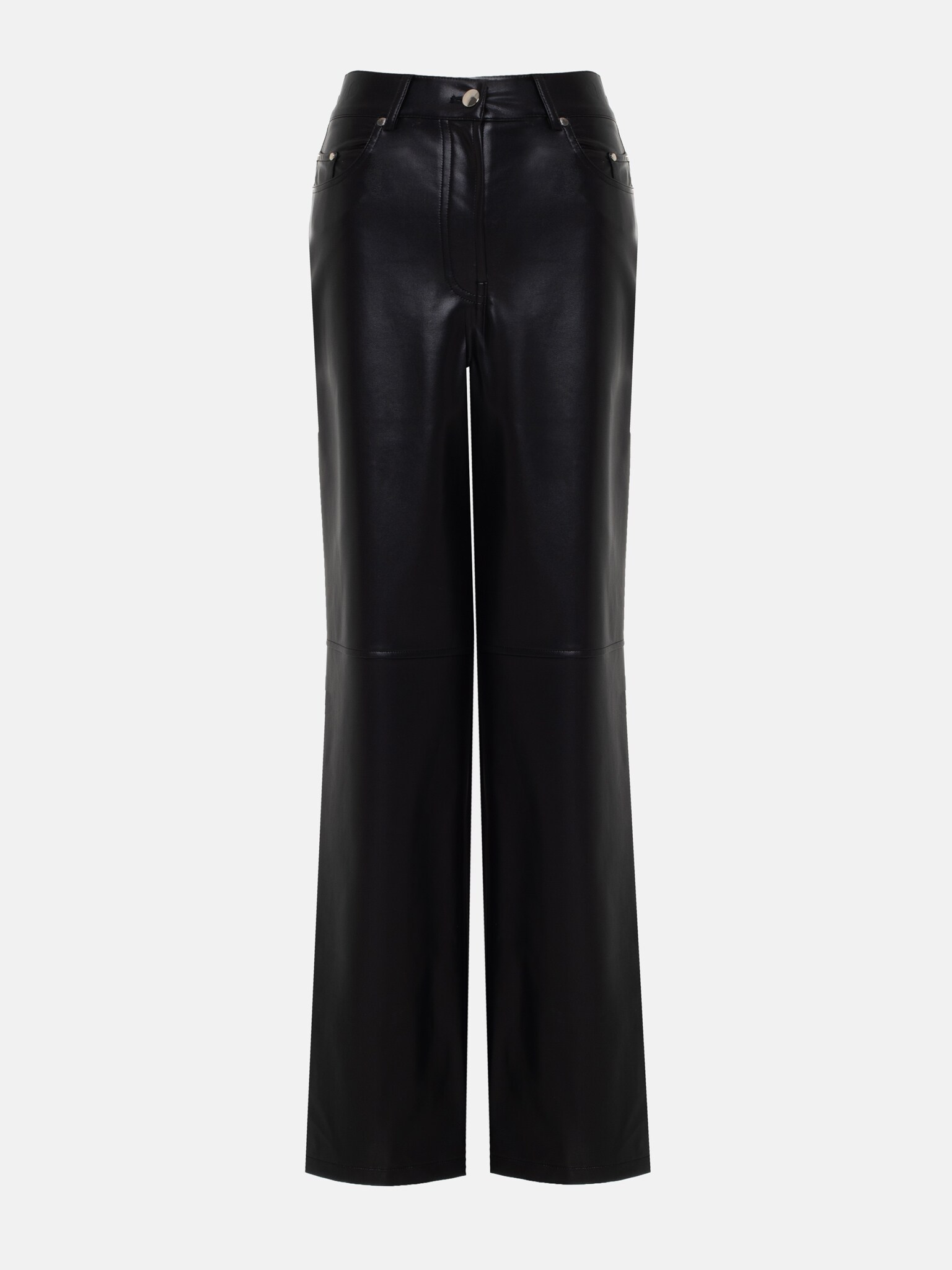 SLF Agnes cropped leather pant in black – shopatanna