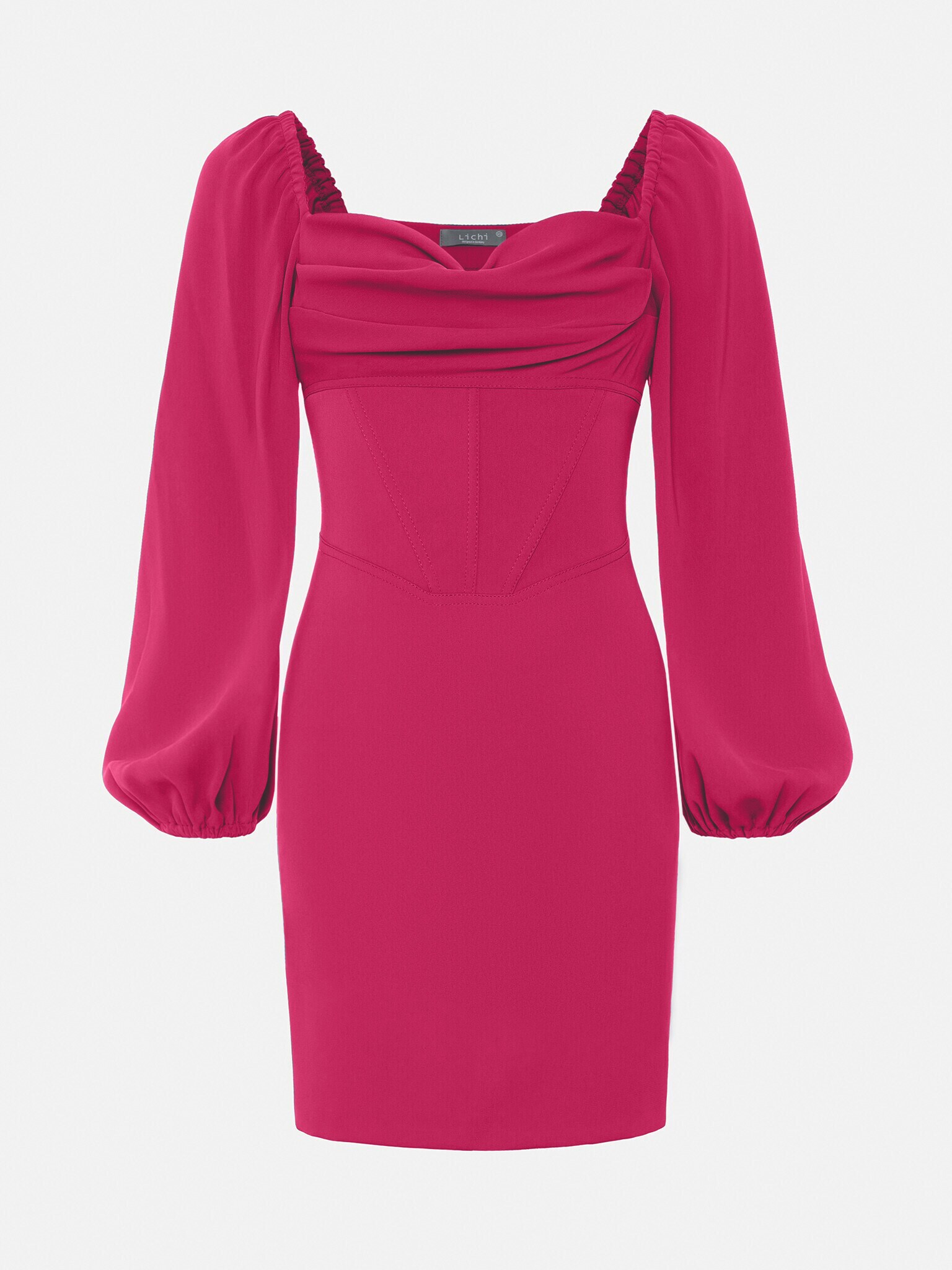 Corset-waist mini dress :: LICHI - Online fashion store