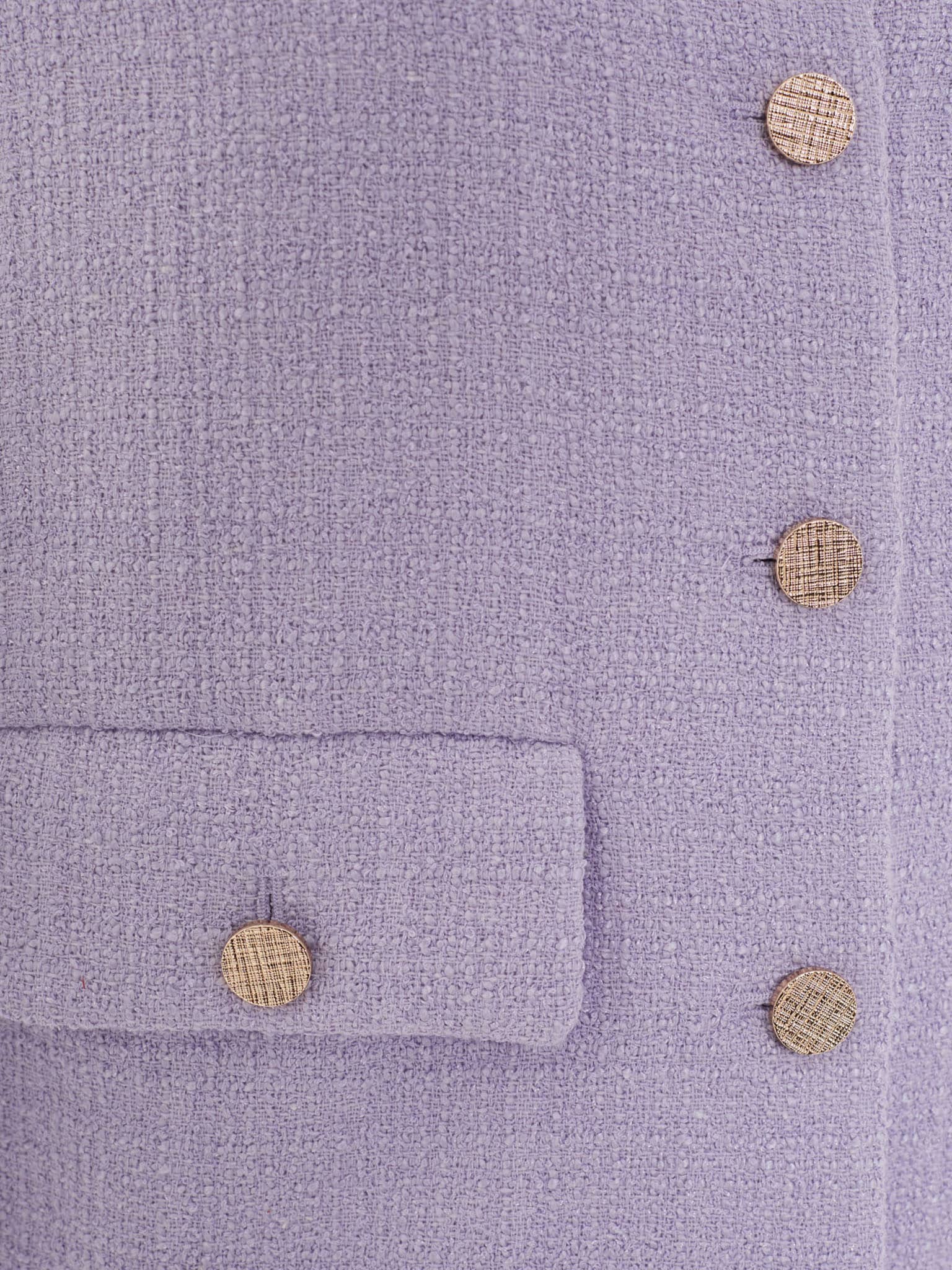 Maje button-fastening tweed jacket - Purple