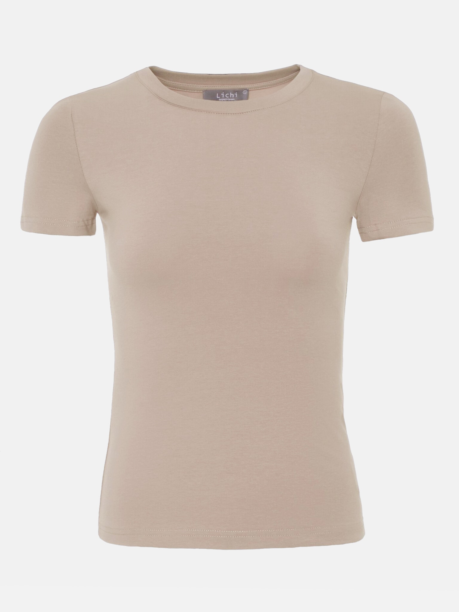 Slim fit knit t-shirt :: LICHI - Online fashion store