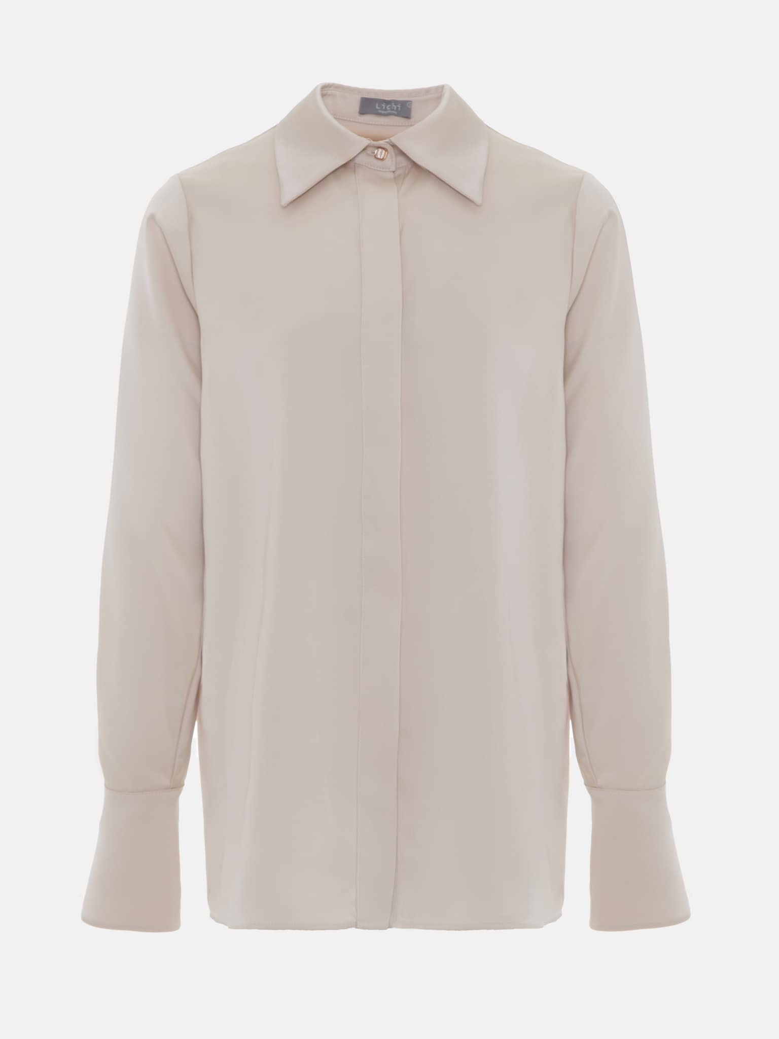 Straight cut shirt with wide cuffs LICHI Online fashion store