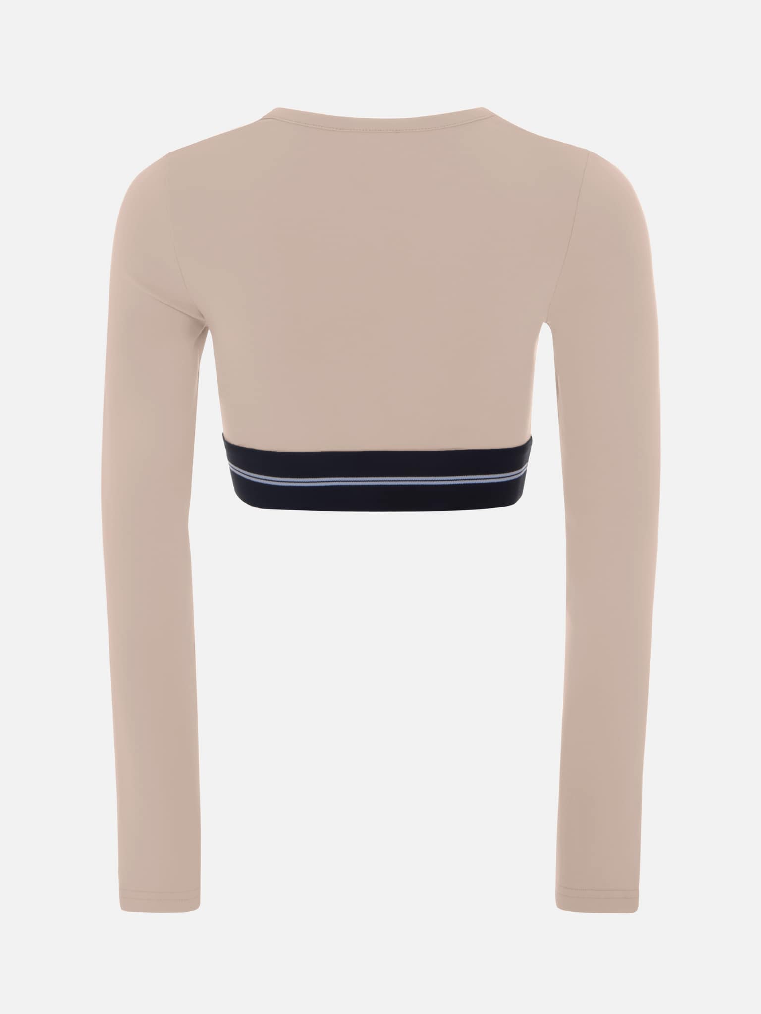 Crop top with wide elastic band