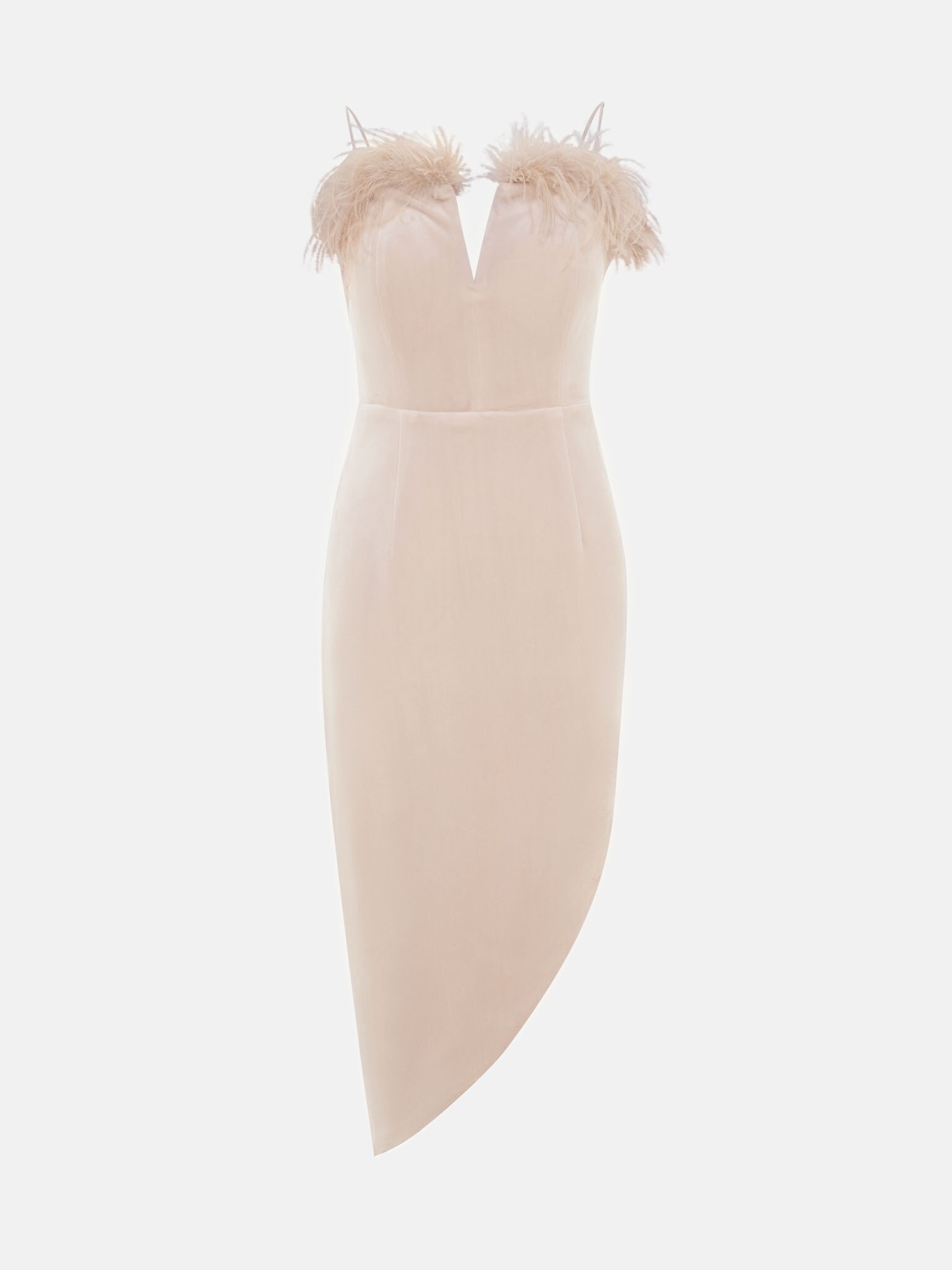 Holly feather cocktail outlet dress