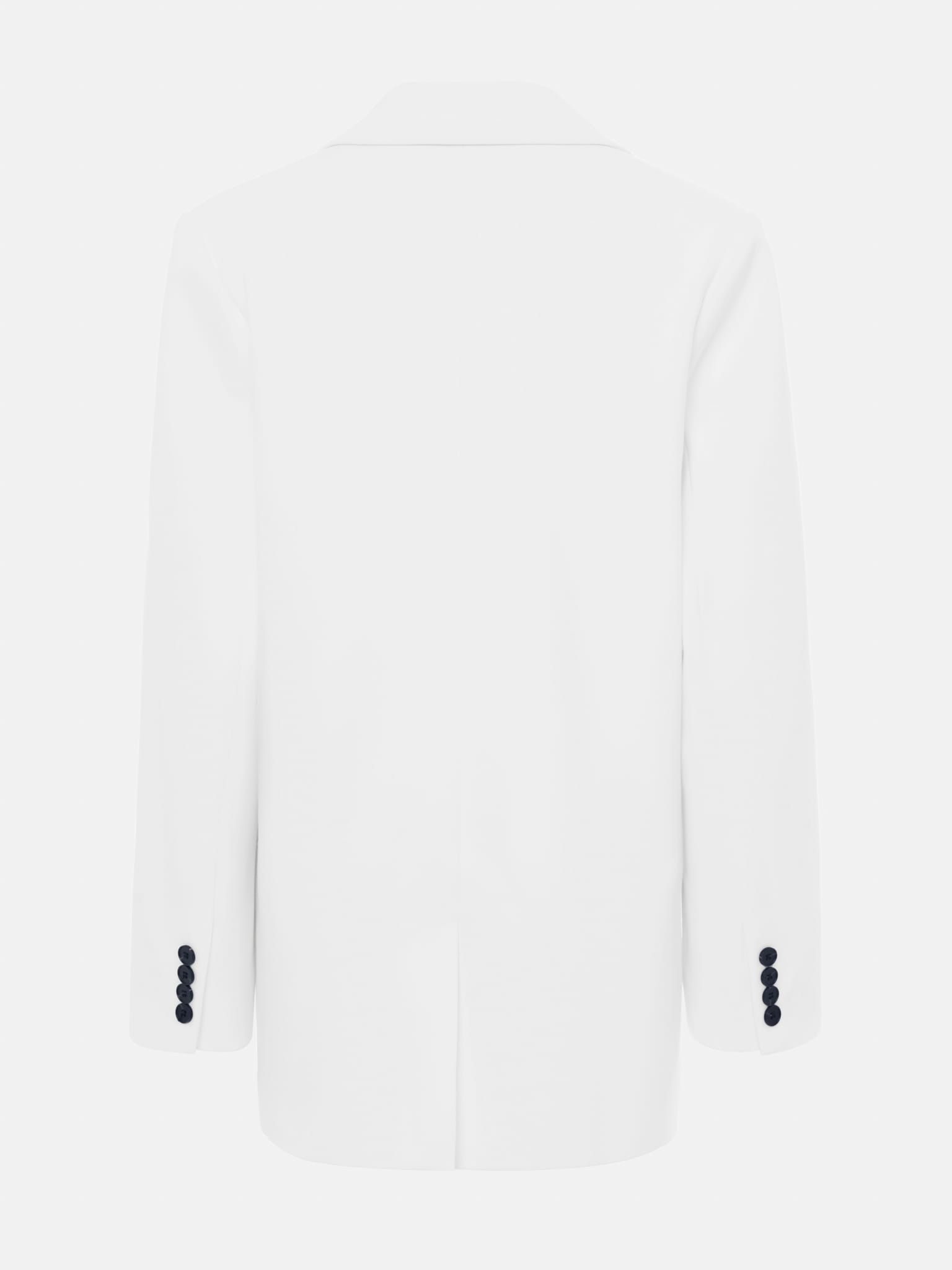 Single-breasted jacket with contrasting buttons