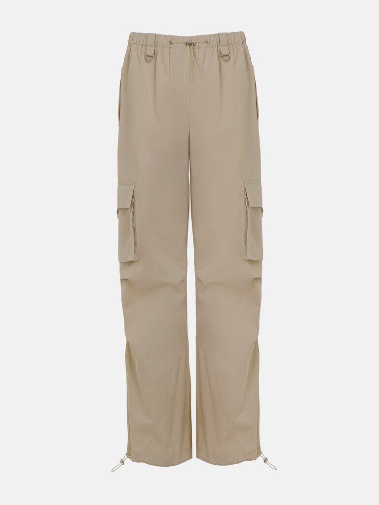 Loose cargo trousers with elastic pants legs :: LICHI - Online fashion ...