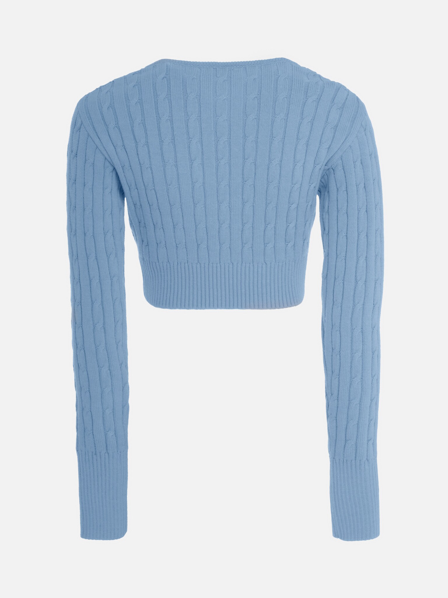 Укороченный кардиган рельефной вязки :: LICHI - Online fashion store