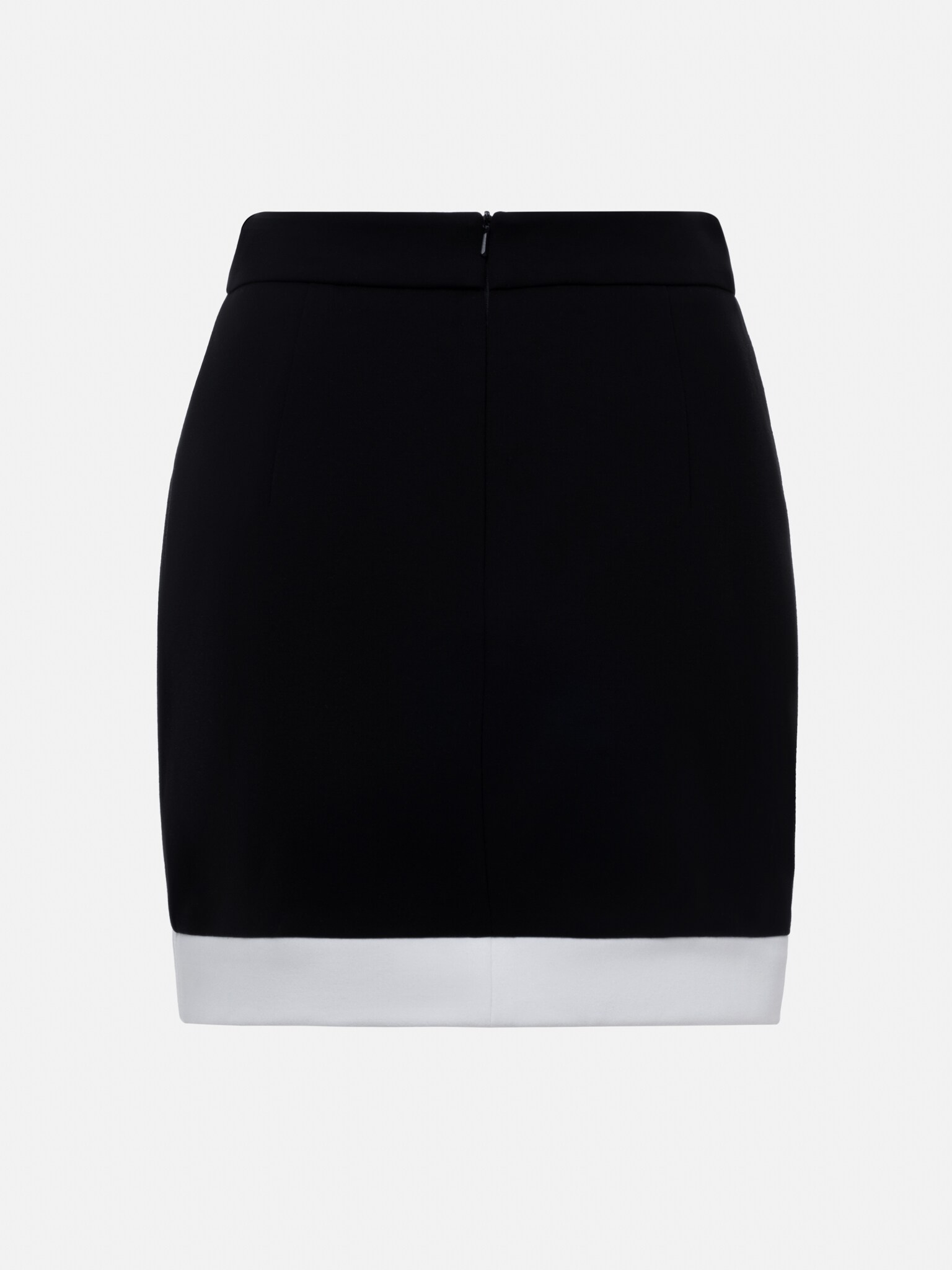 Straight mini skirt with contrasting stripe :: LICHI - Online fashion store