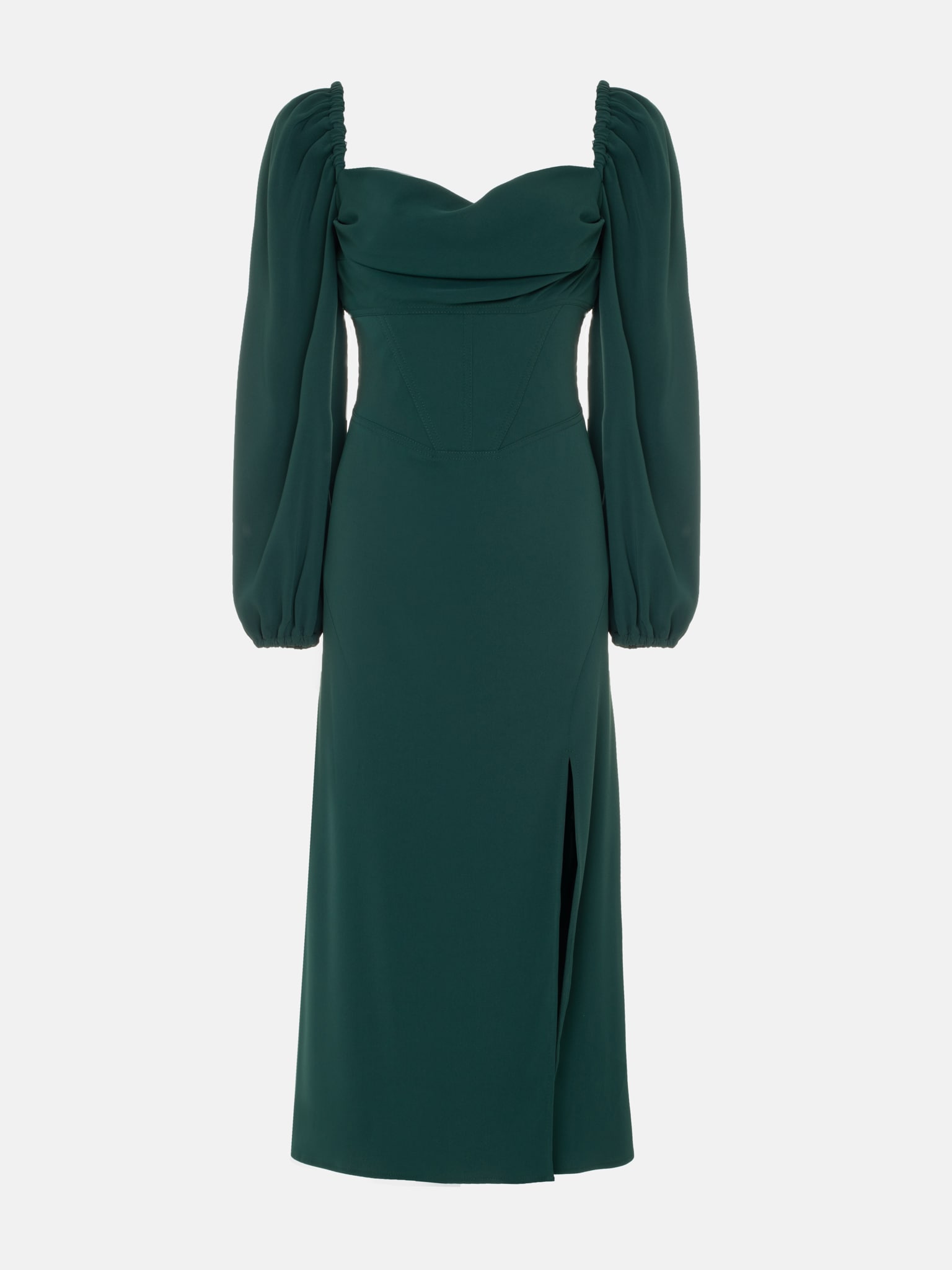 Corset-waist midi dress :: LICHI - Online fashion store