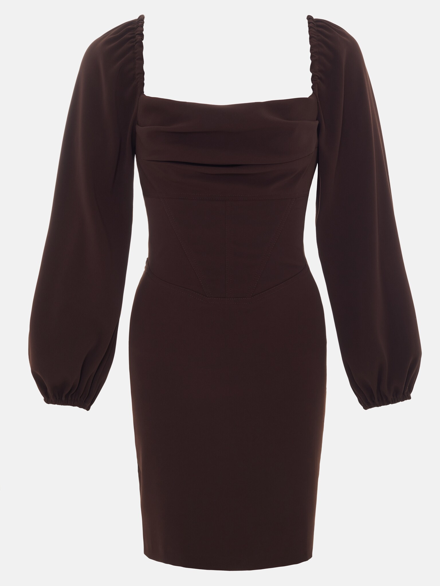 Платье мини с корсетной вставкой на талии :: LICHI - Online fashion store