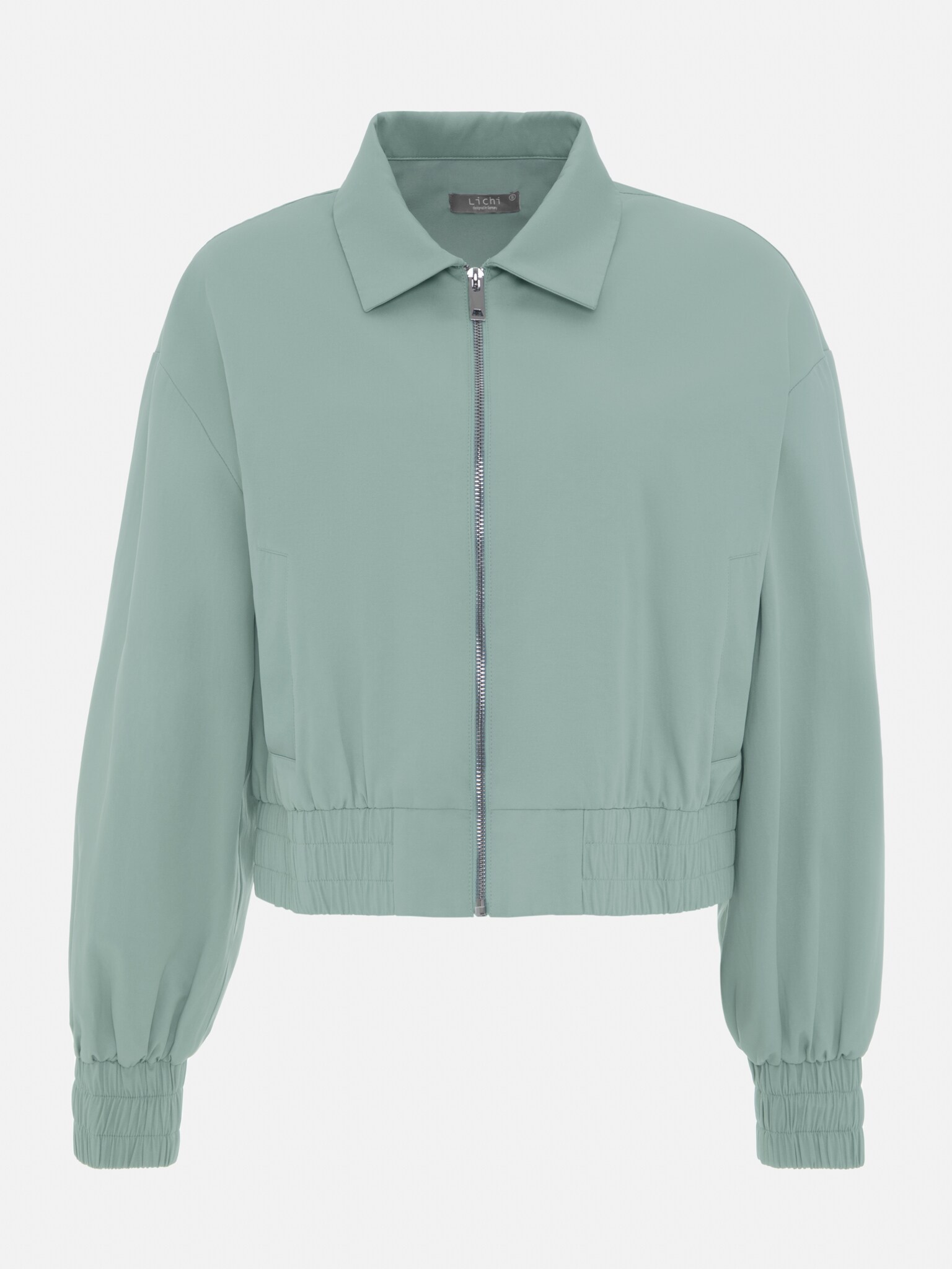 Укороченный бомбер с отложным воротником :: LICHI - Online fashion store