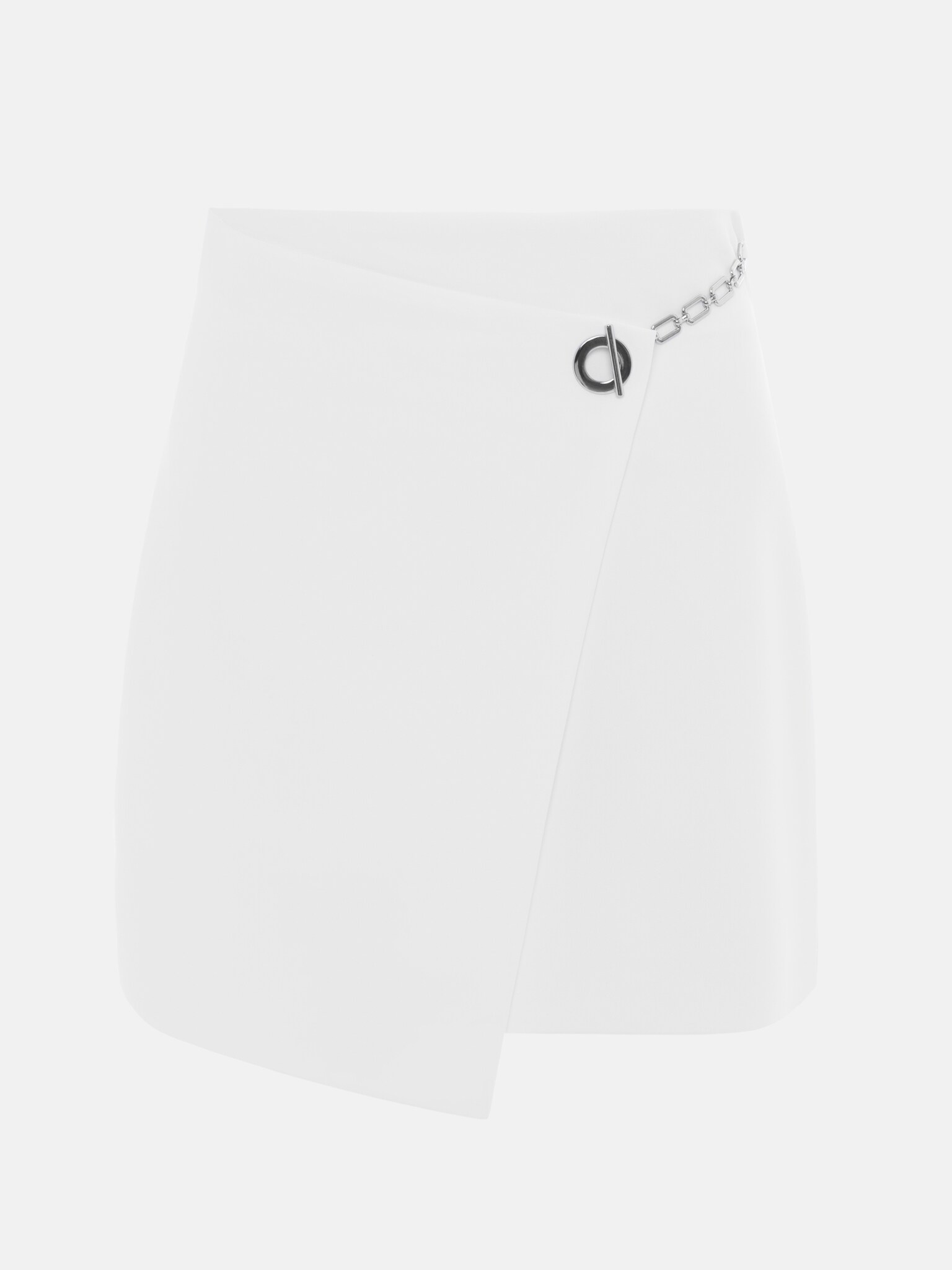 Asymmetrischer Mini-Wickelrock