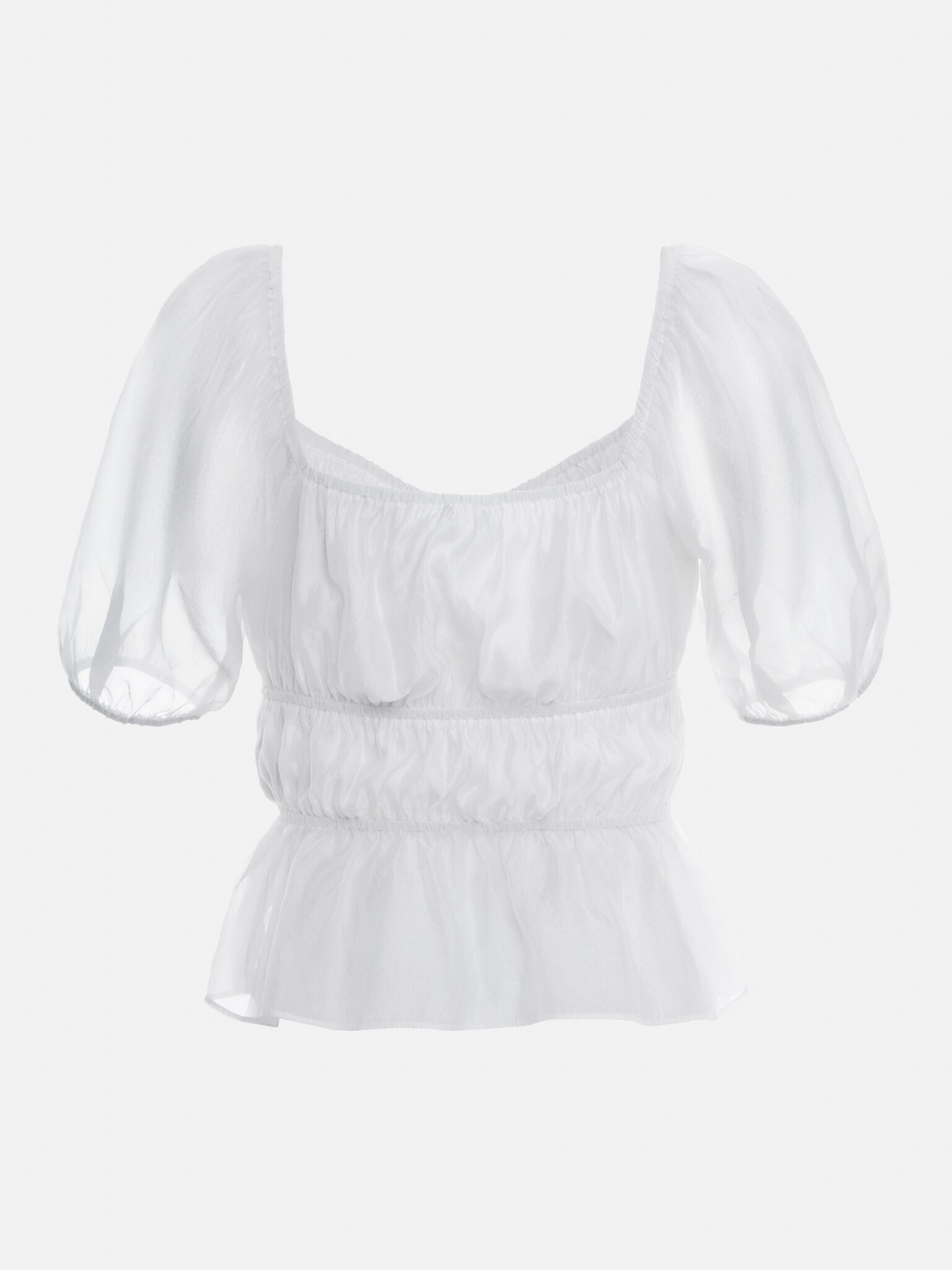 Lightweight top with horizontal pleats :: LICHI - Online fashion store