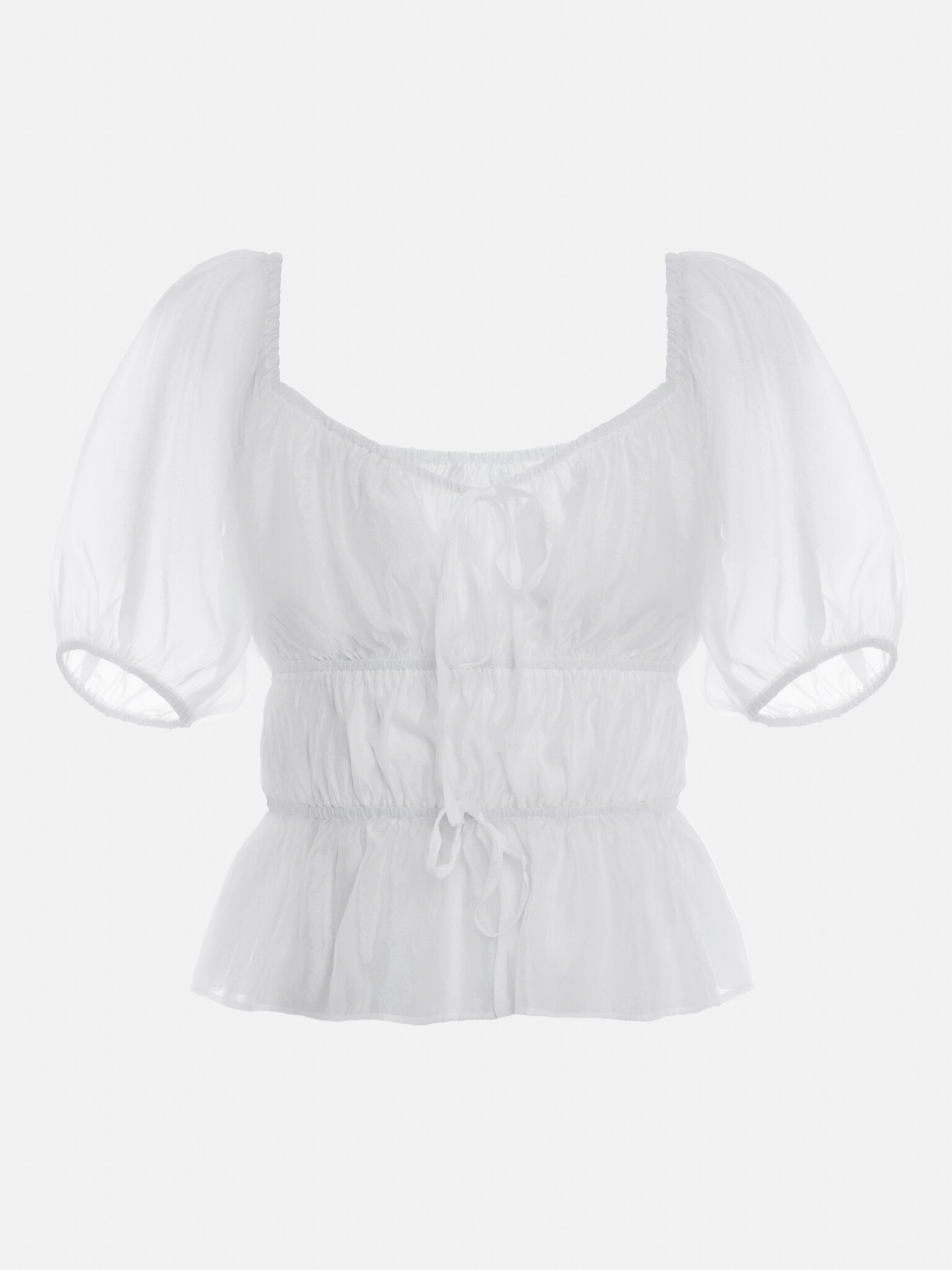 Lightweight top with horizontal pleats :: LICHI - Online fashion store