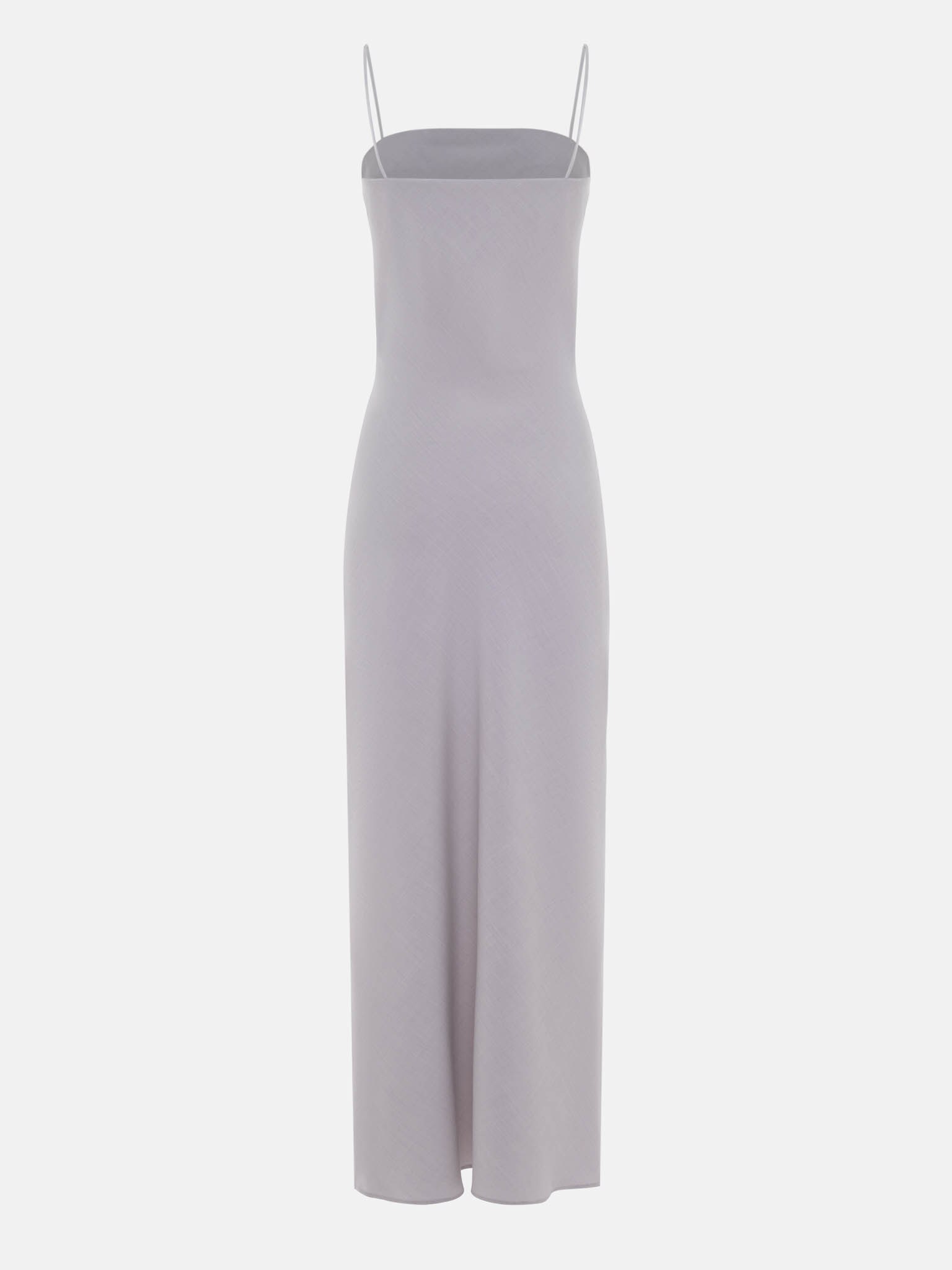 Straight maxi dress with straps