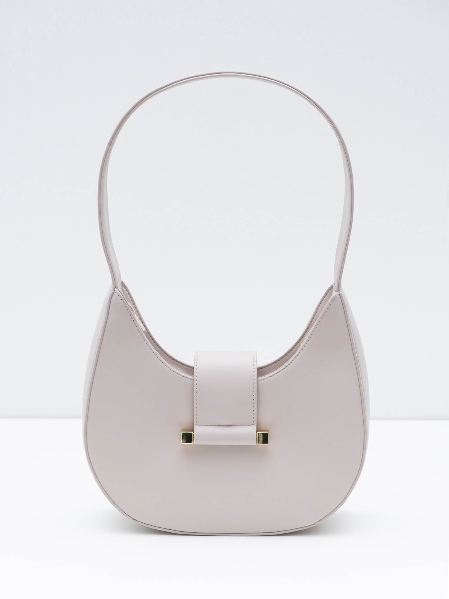 Square hard bag with a wide shoulder strap :: LICHI - Online fashion store