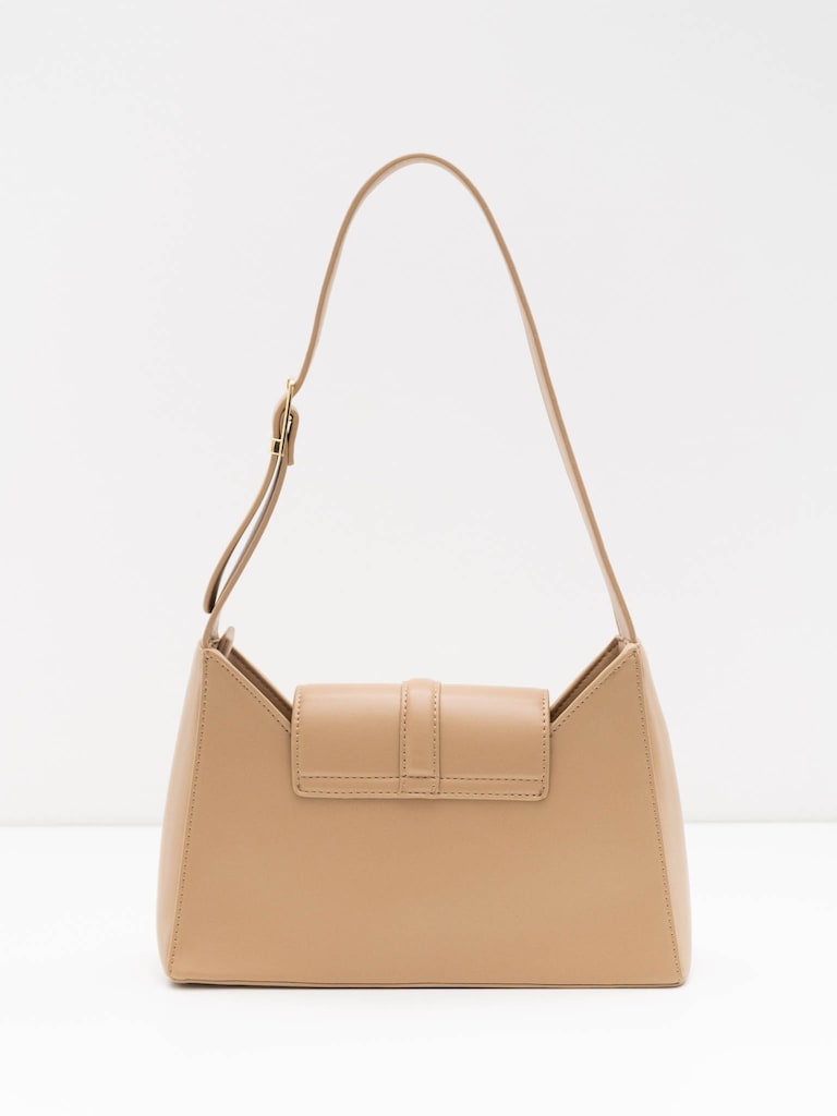 Trapeze-shaped bag with wide shoulder strap :: LICHI - Online fashion store