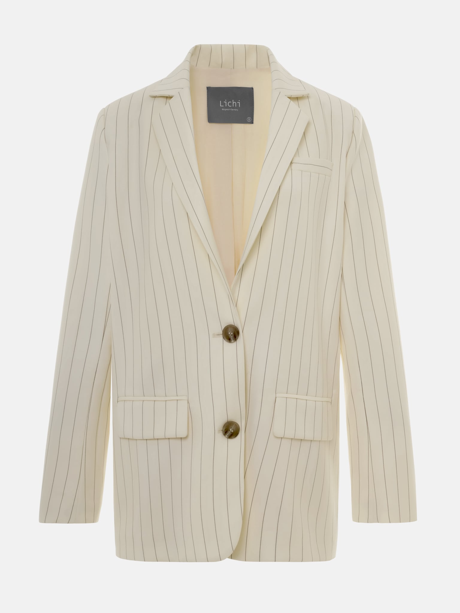 سترة مخططة ضيقة الصدر