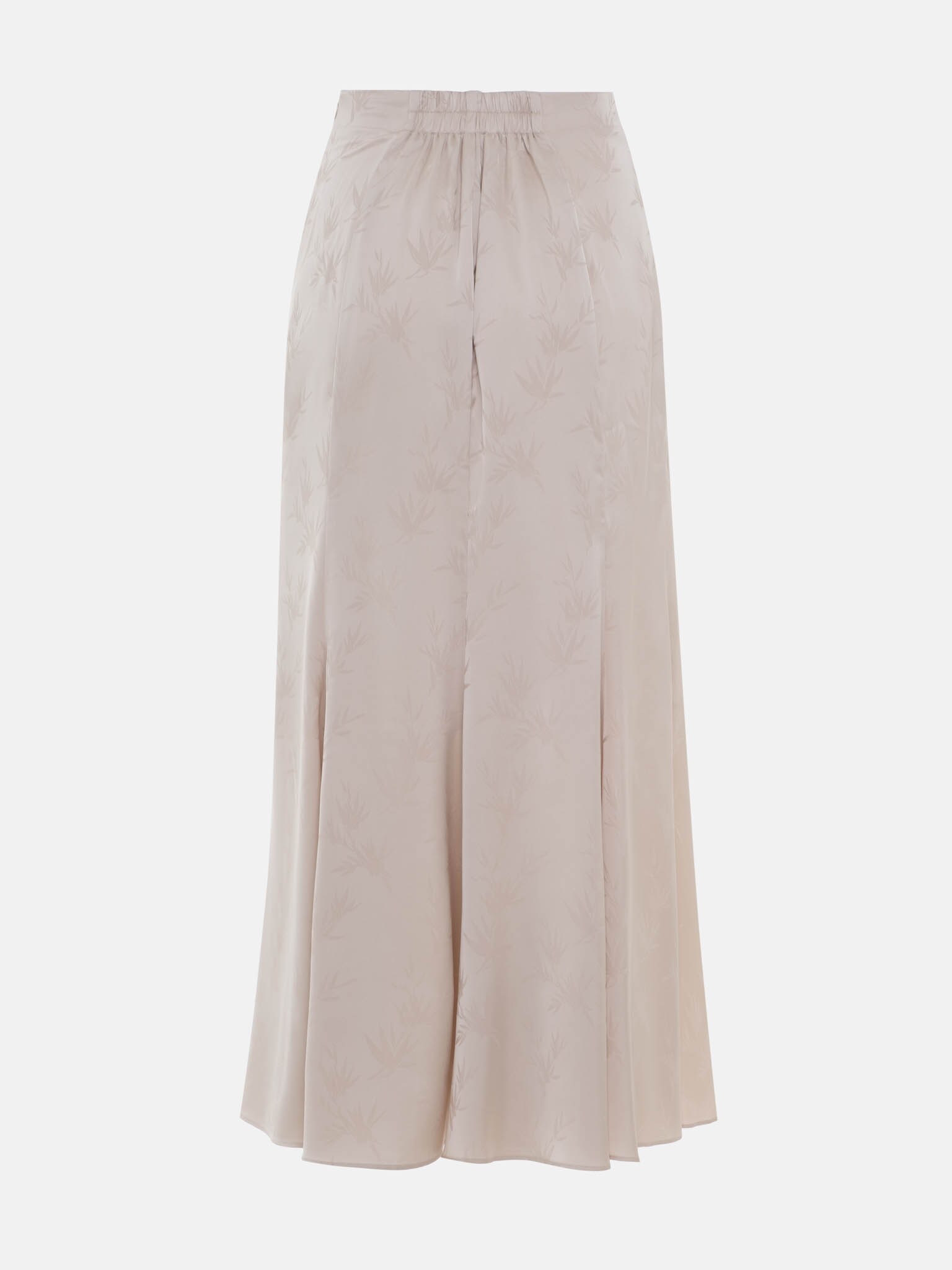 Satin maxi skirt with floral pattern :: LICHI - Online fashion store