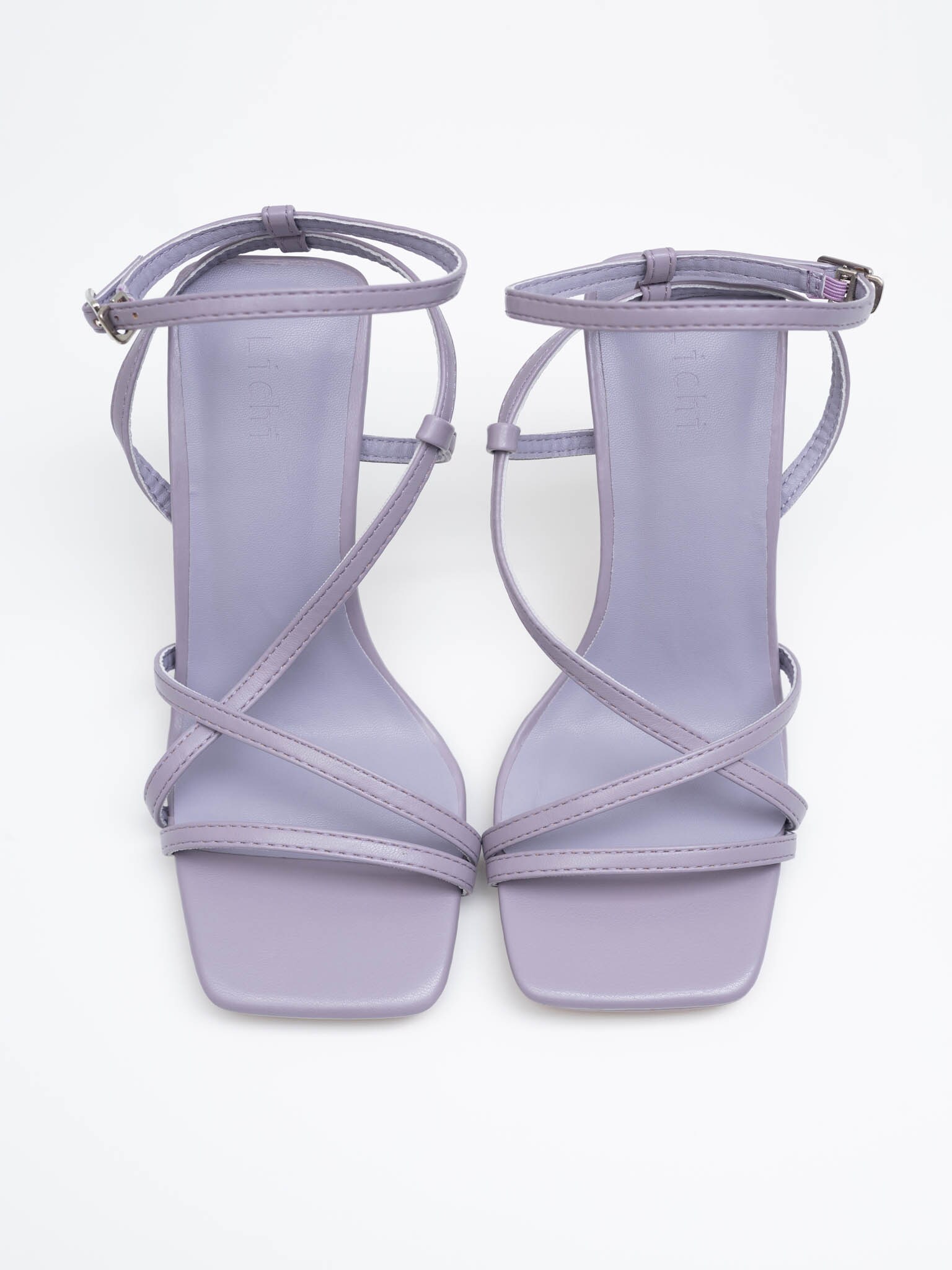 Lilac on sale heeled sandals