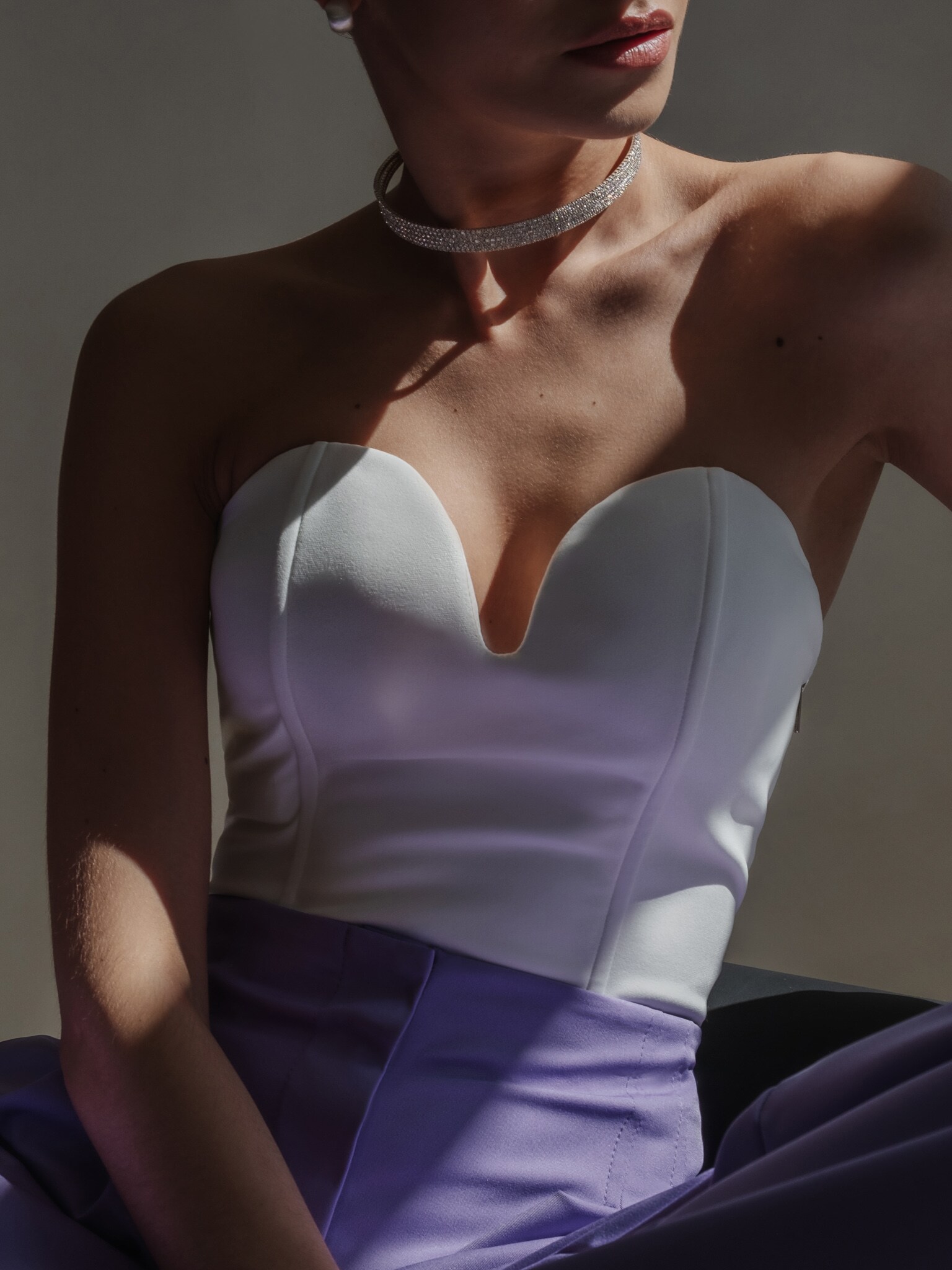 Strapless Fitted Top