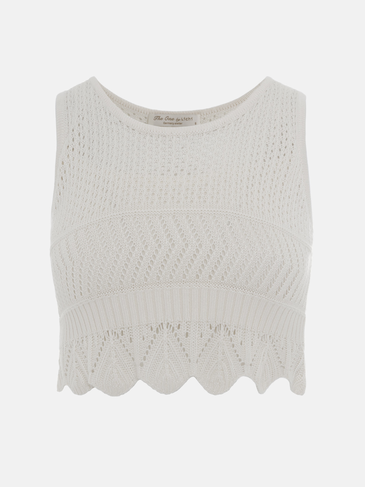 Openwork Top Openwork knit top :: LICHI - Online fashion store