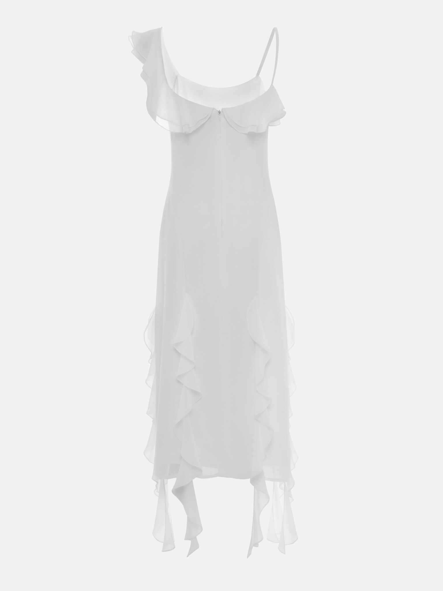 Midi Dress With Ruffles On Bodice And Skirt LICHI Online Fashion Store midi-dress-with-ruffles-on-bodice-and-skirt-lichi-online-fashion-store