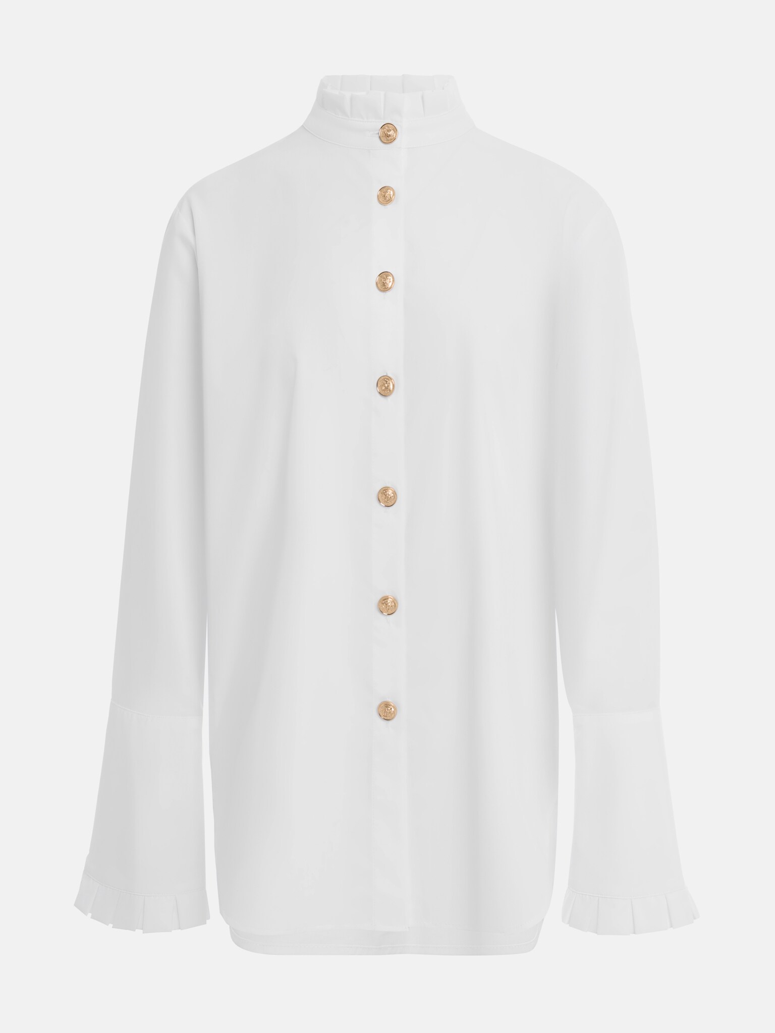 Standup collar shirt with golden buttons LICHI Online fashion store